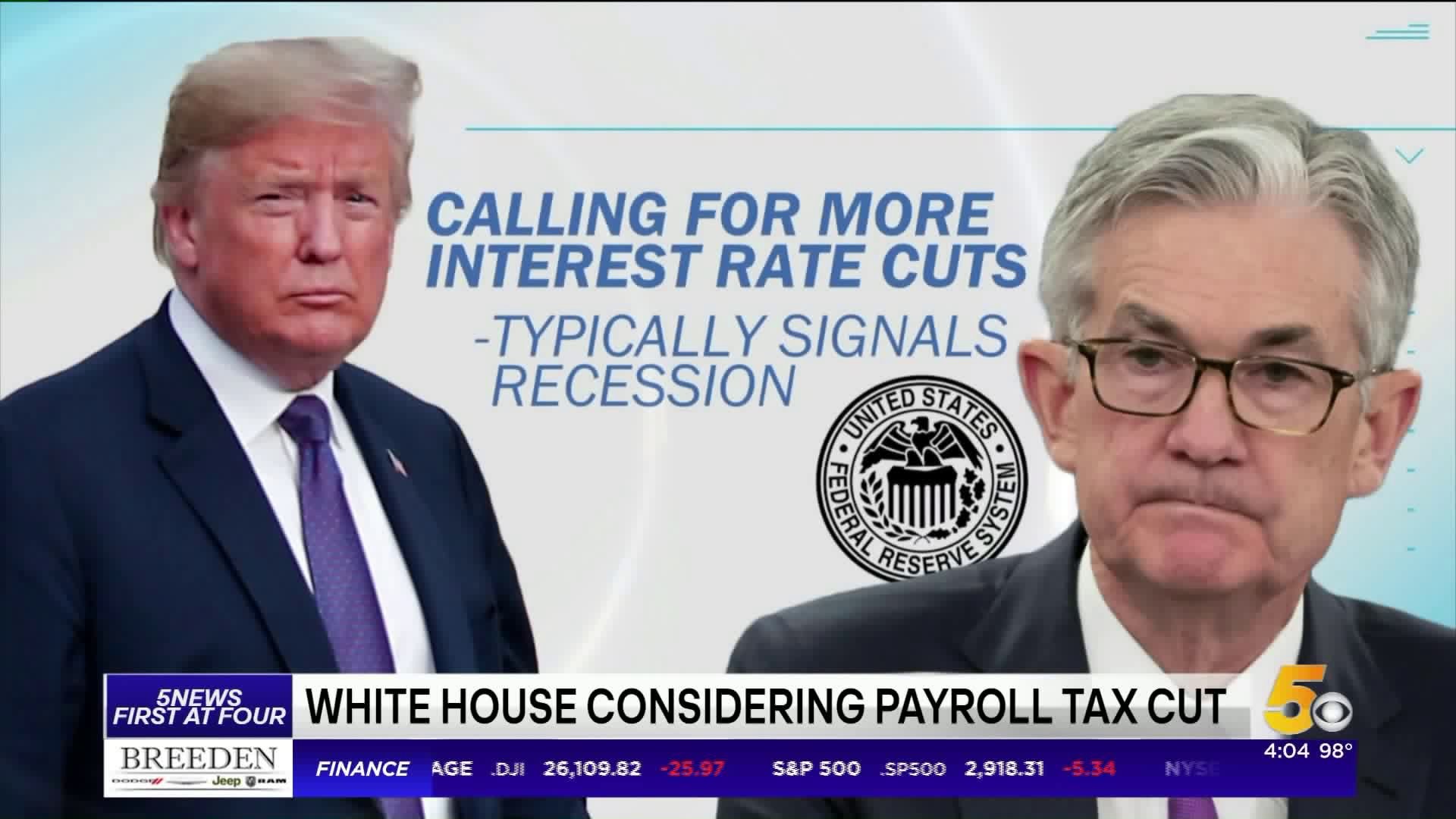 White House Considering Payroll Tax Cut