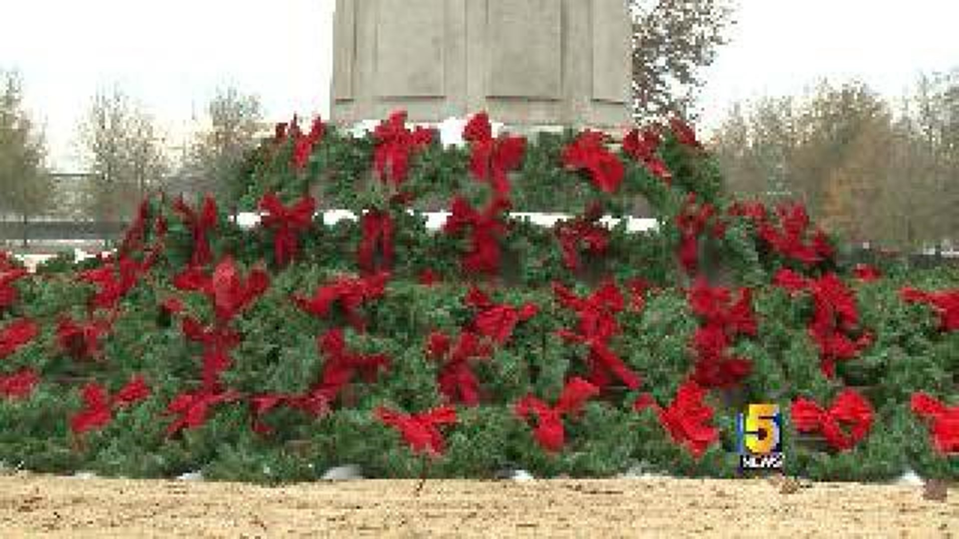 Christmas Honors Wreath Prep in Fort Smith