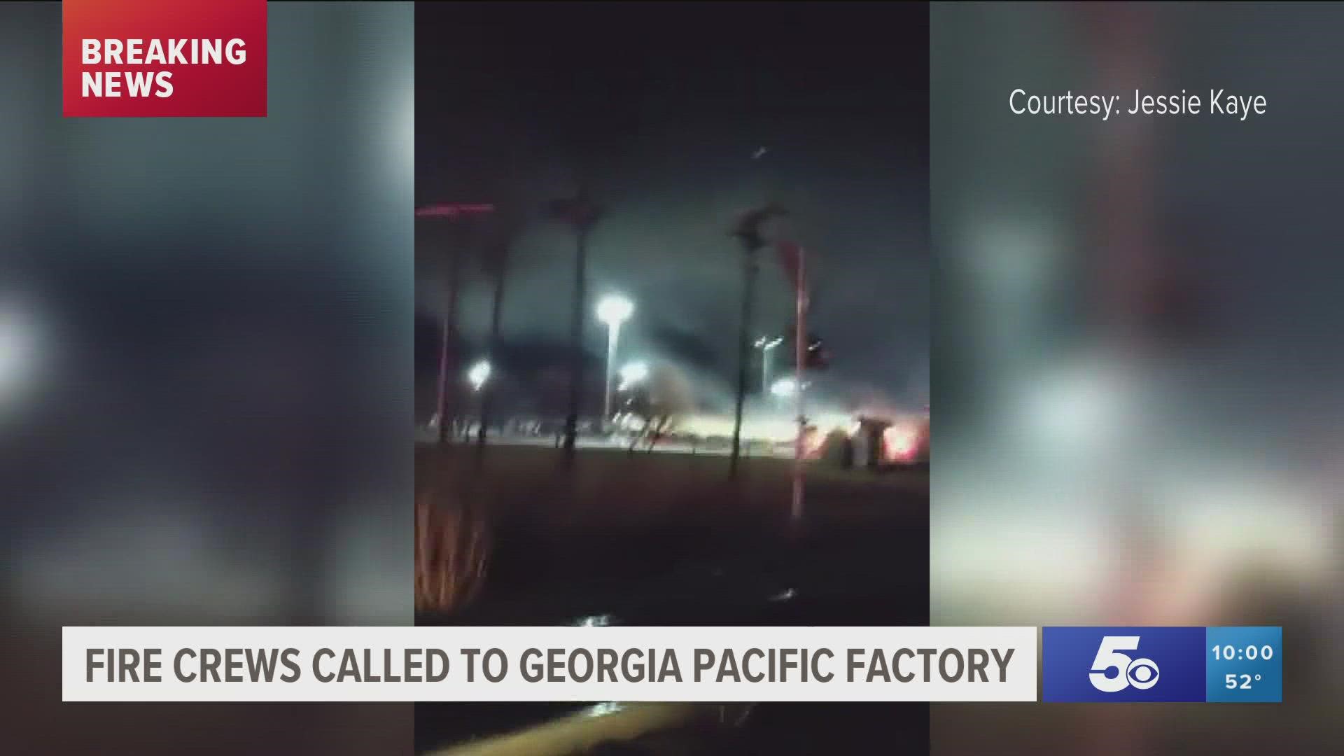 Emergency crews responded to an electrical fire at the plant Tuesday evening. The fire was contained but created a lot of smoke, causing employees to evacuate.