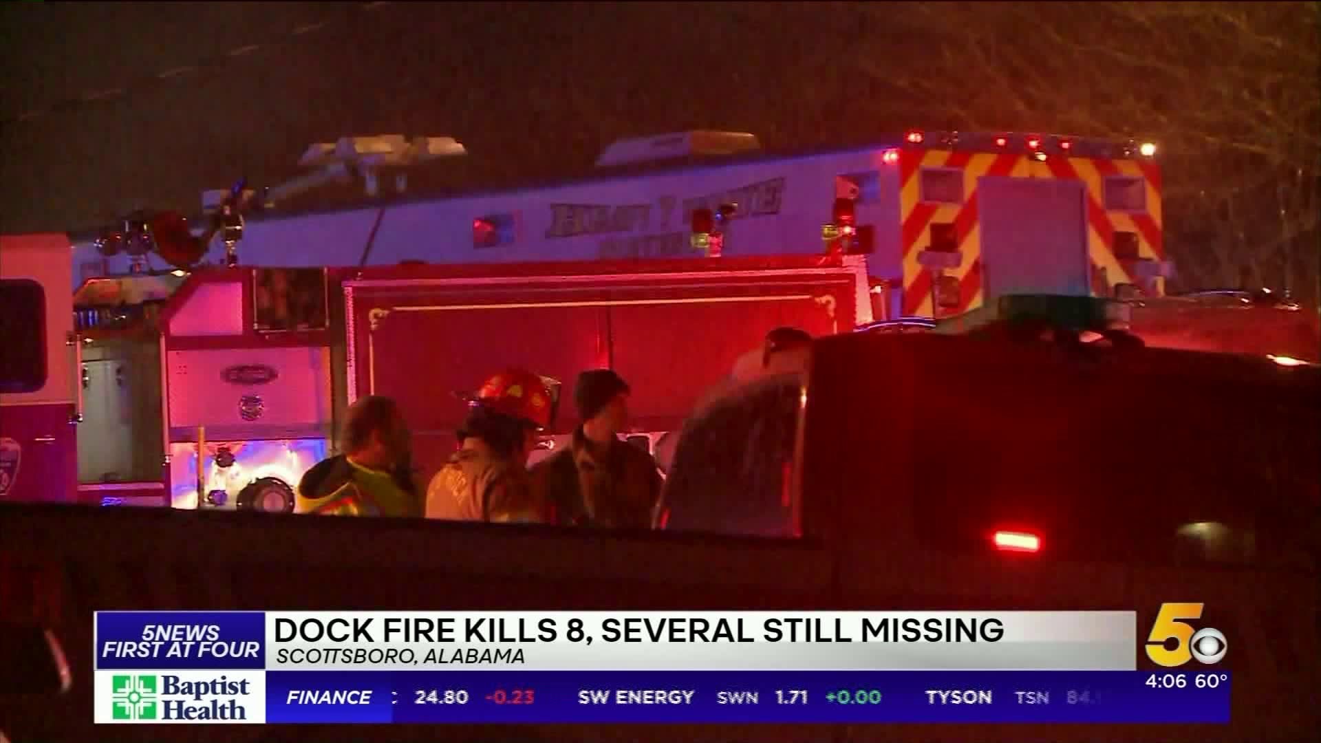 8 Confirmed Deaths In Alabama Dock Fire