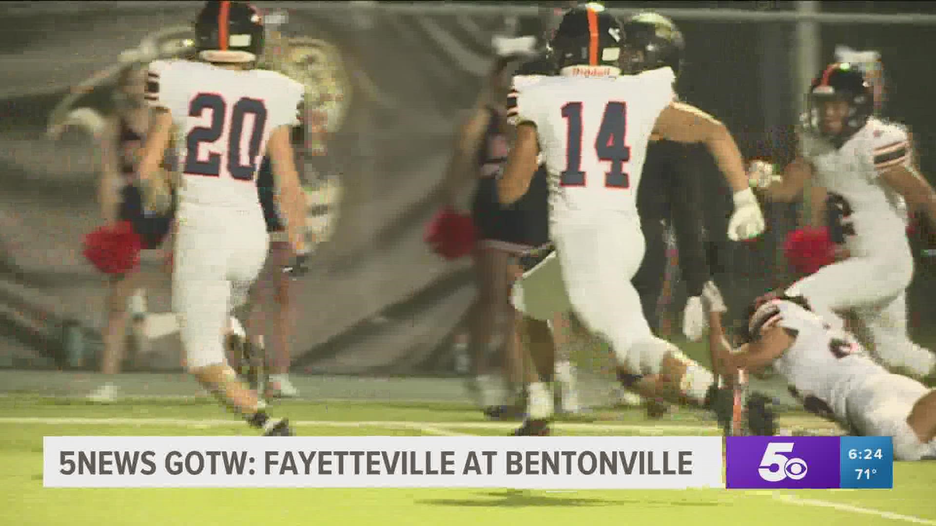 First place in the 7A West is on the line Friday in Bentonville