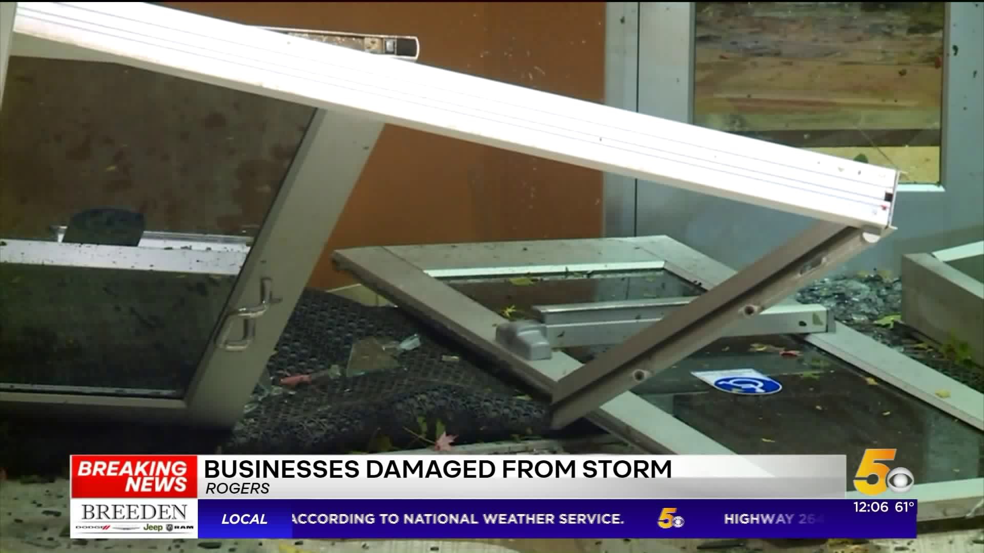 Businesses Damaged in Rogers