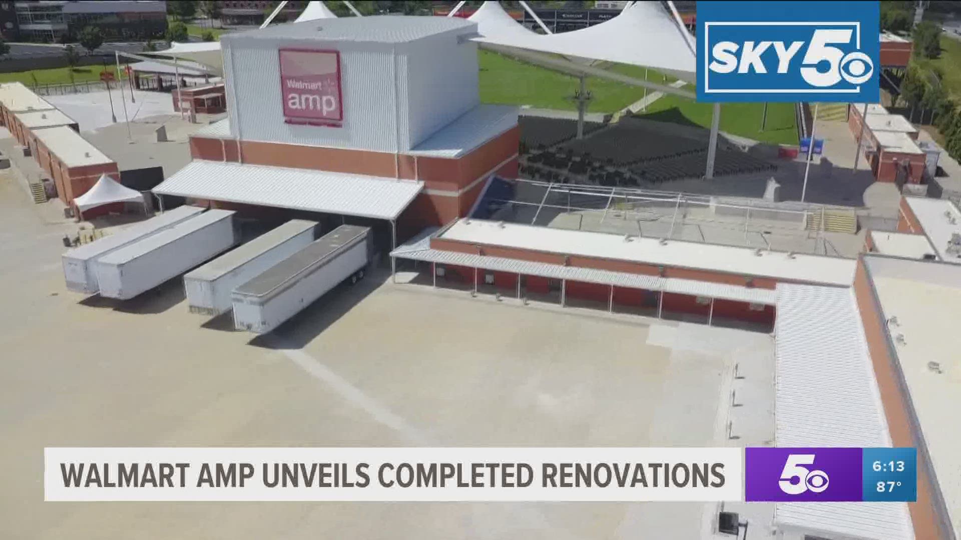 The $17 million project was completed on schedule. Live music concerts are expected to return next year. https://bit.ly/328LuMs