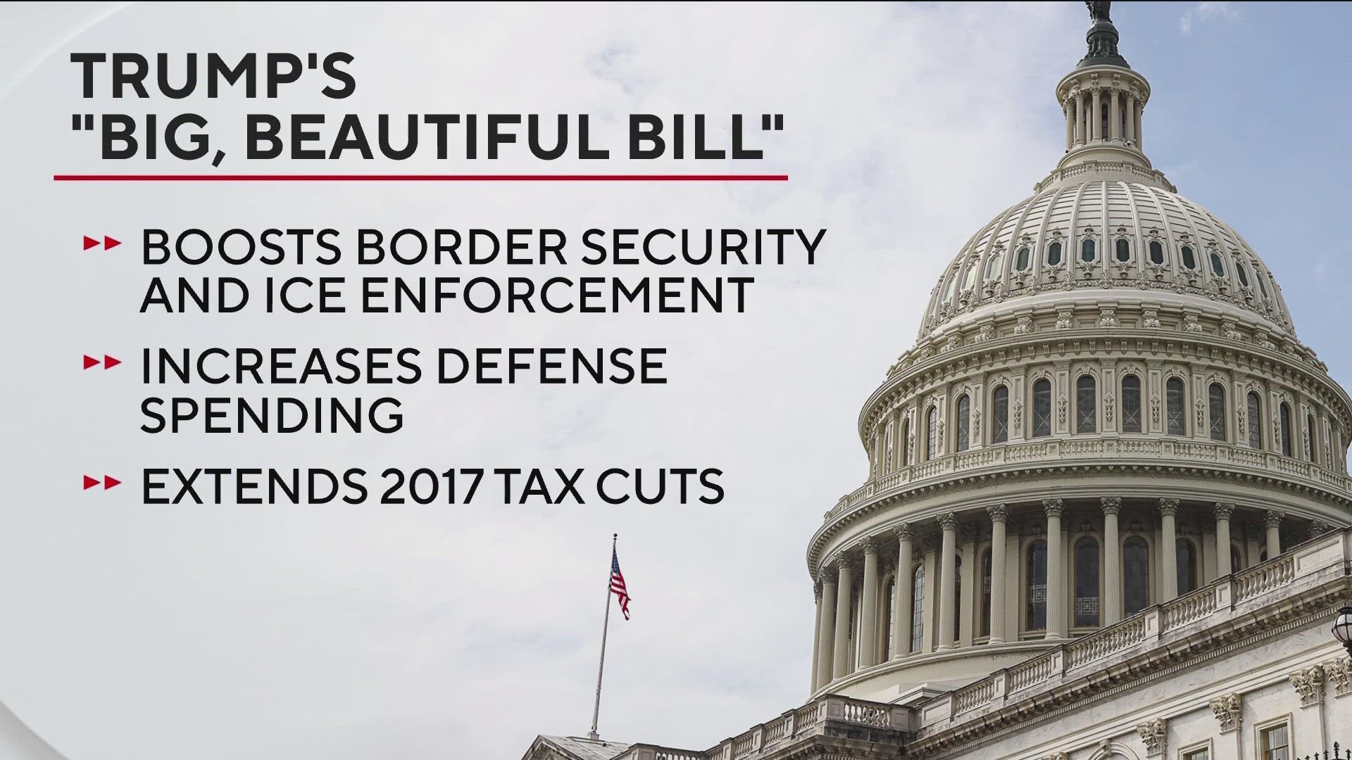 President Trump's sweeping tax and spending bill is nearing its final vote after passing a key procedural hurdle overnight.
