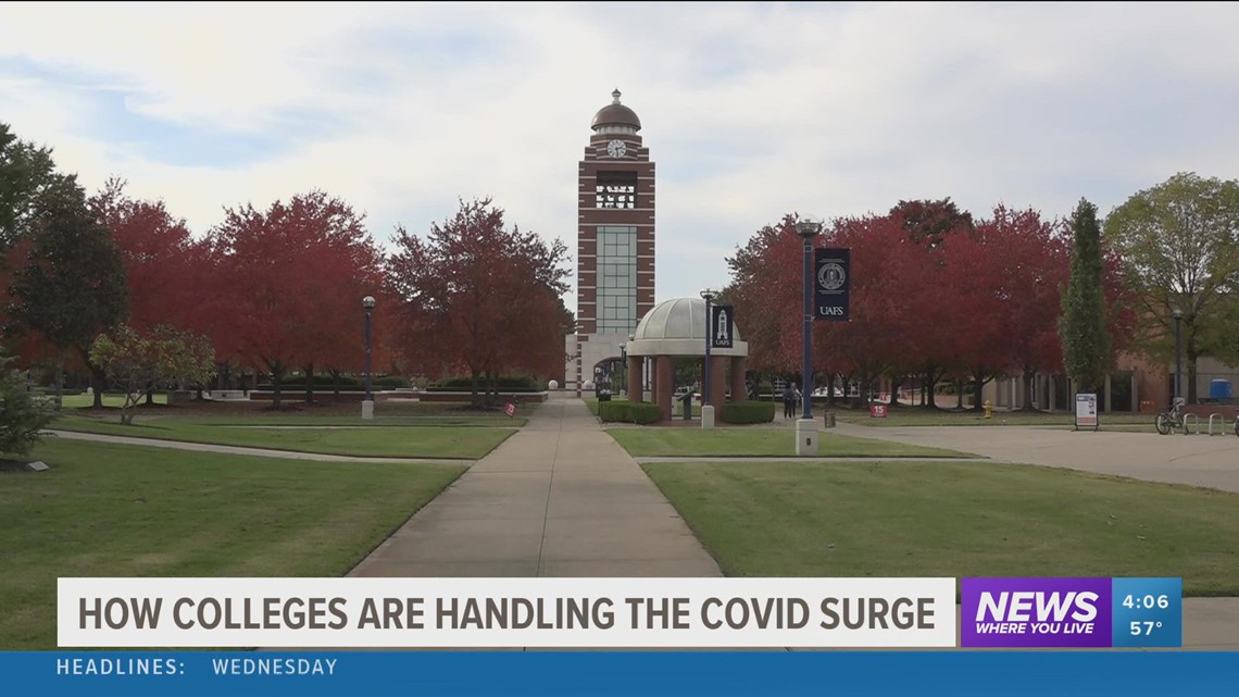 How colleges are handling the COVID surge