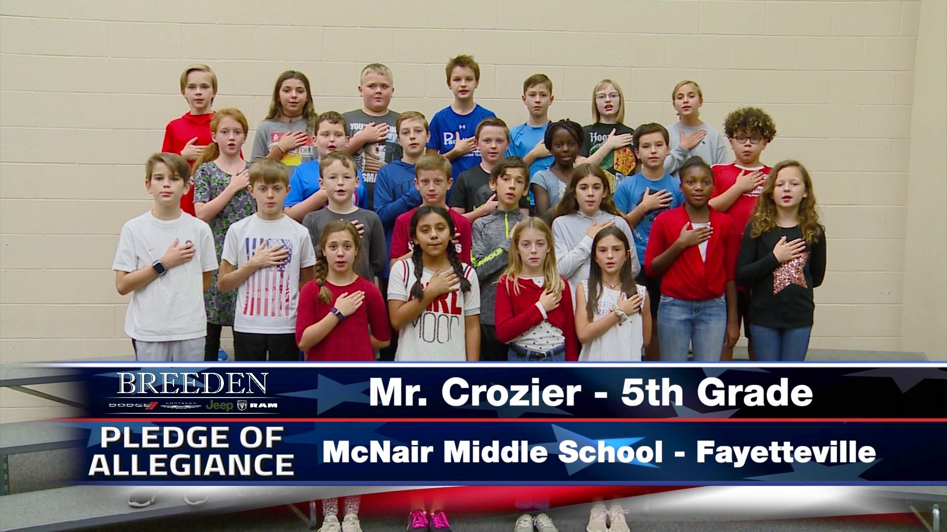 Mr. Crozier  5th Grade McNair Middle School