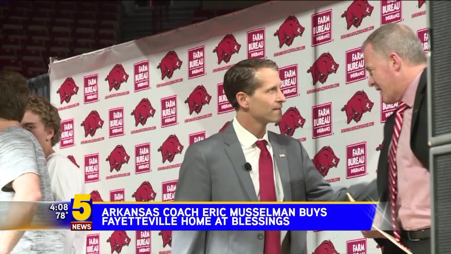 Eric Musselman Buys Home in Fayetteville