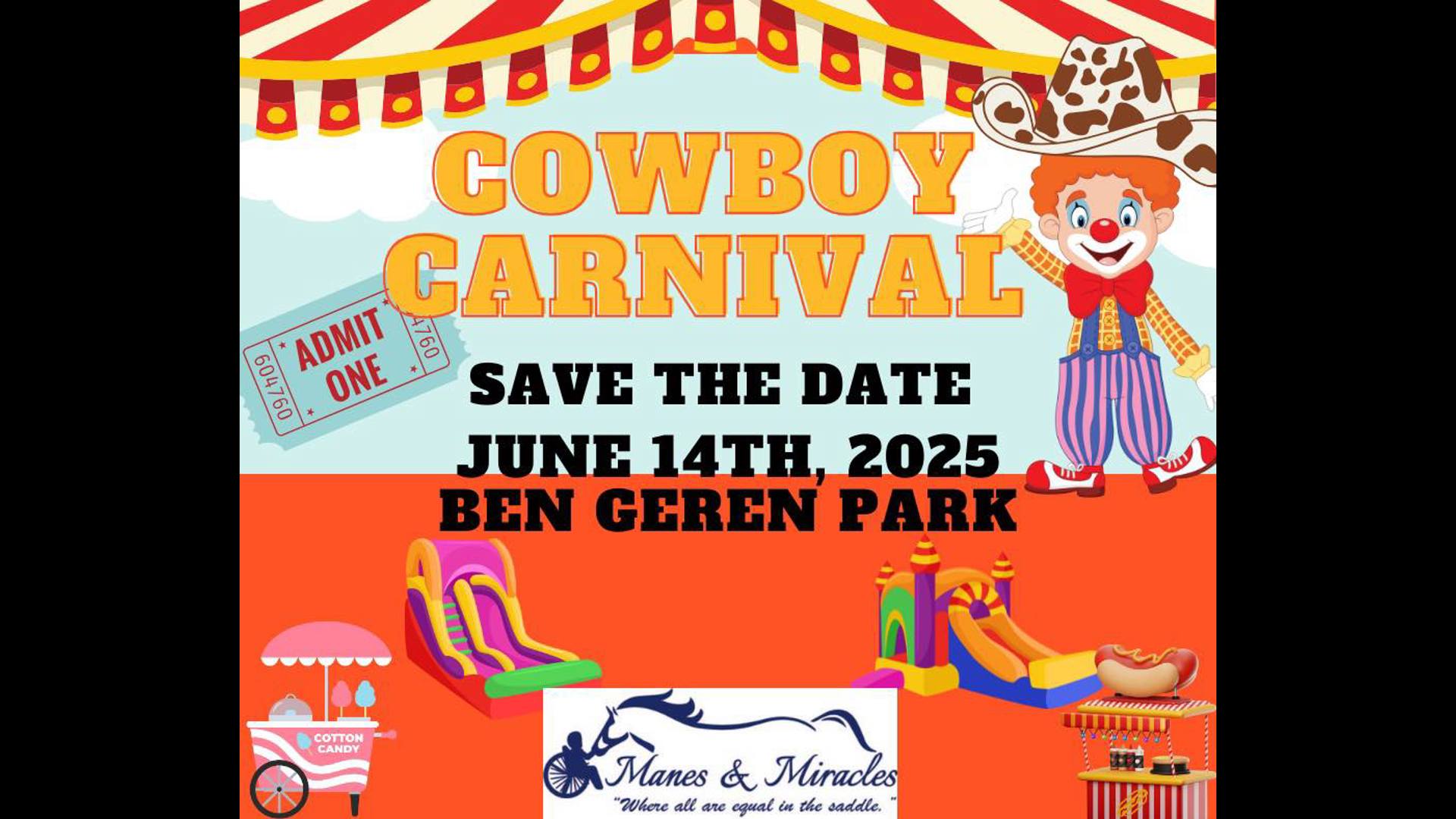 The event is set for June 14th at Ben Geren Park.  Daren finds out more about Manes and Miracles and how to get tickets to the carnival.