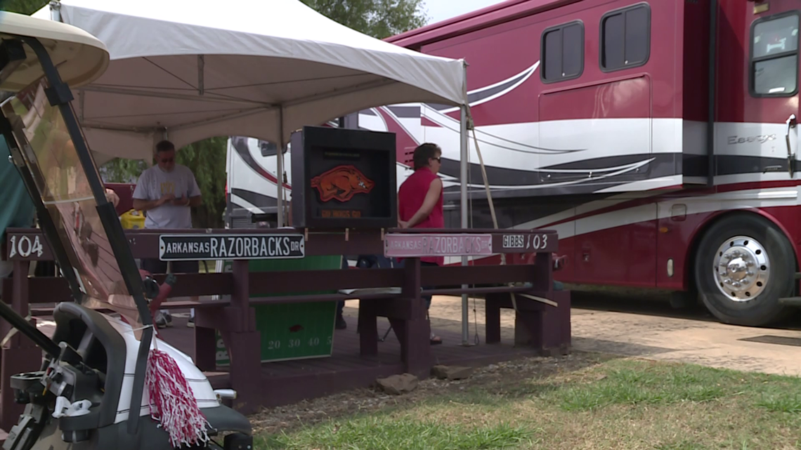 Tailgating for the 2021 Razorback Football season has begun