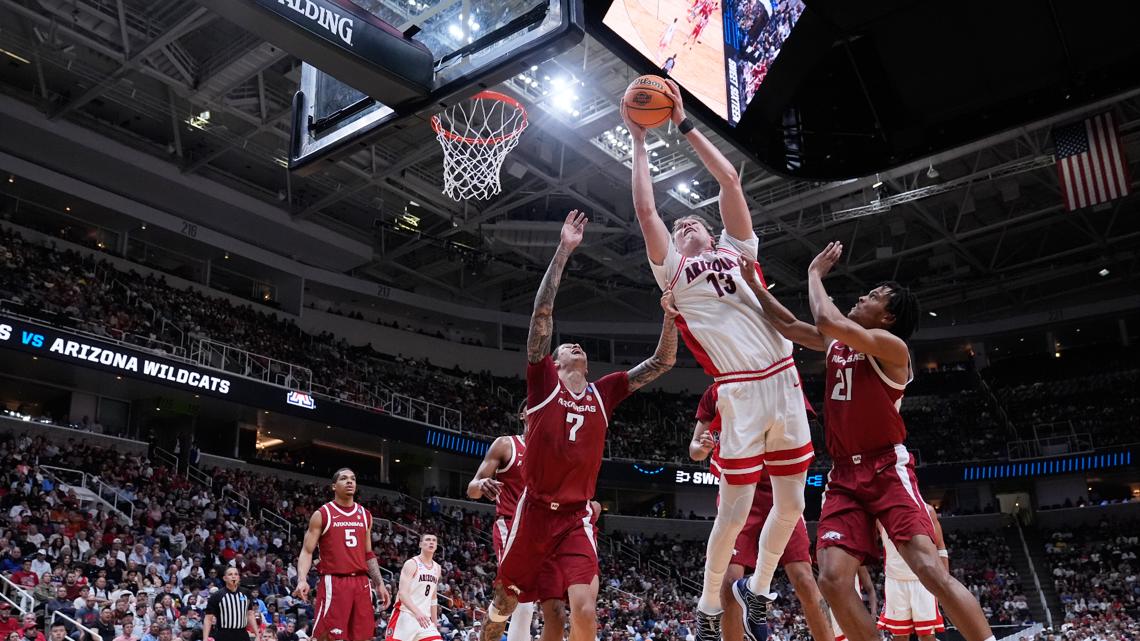 Arizona ends Arkansas season in the Sweet 16