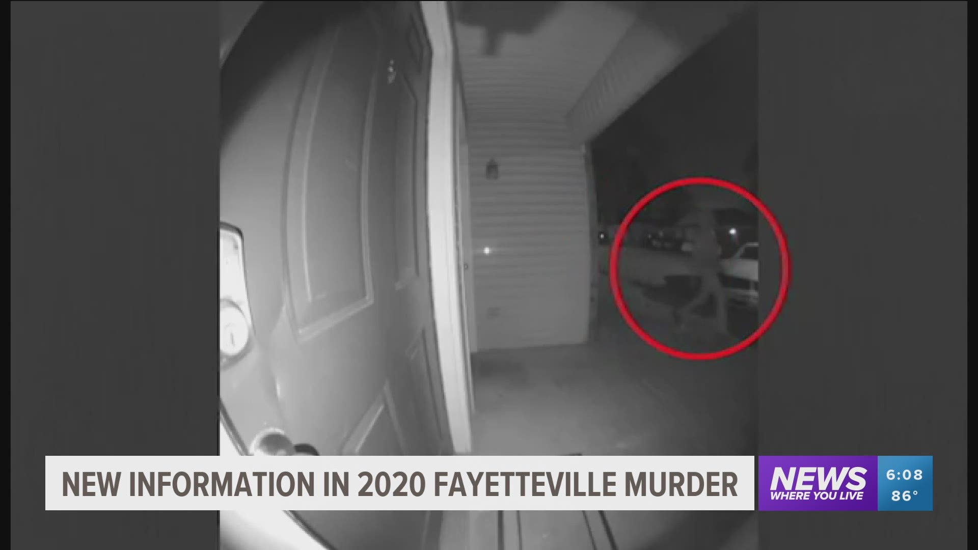 The surveillance video shows an individual the FPD wants to speak with regarding the 2020 homicide.