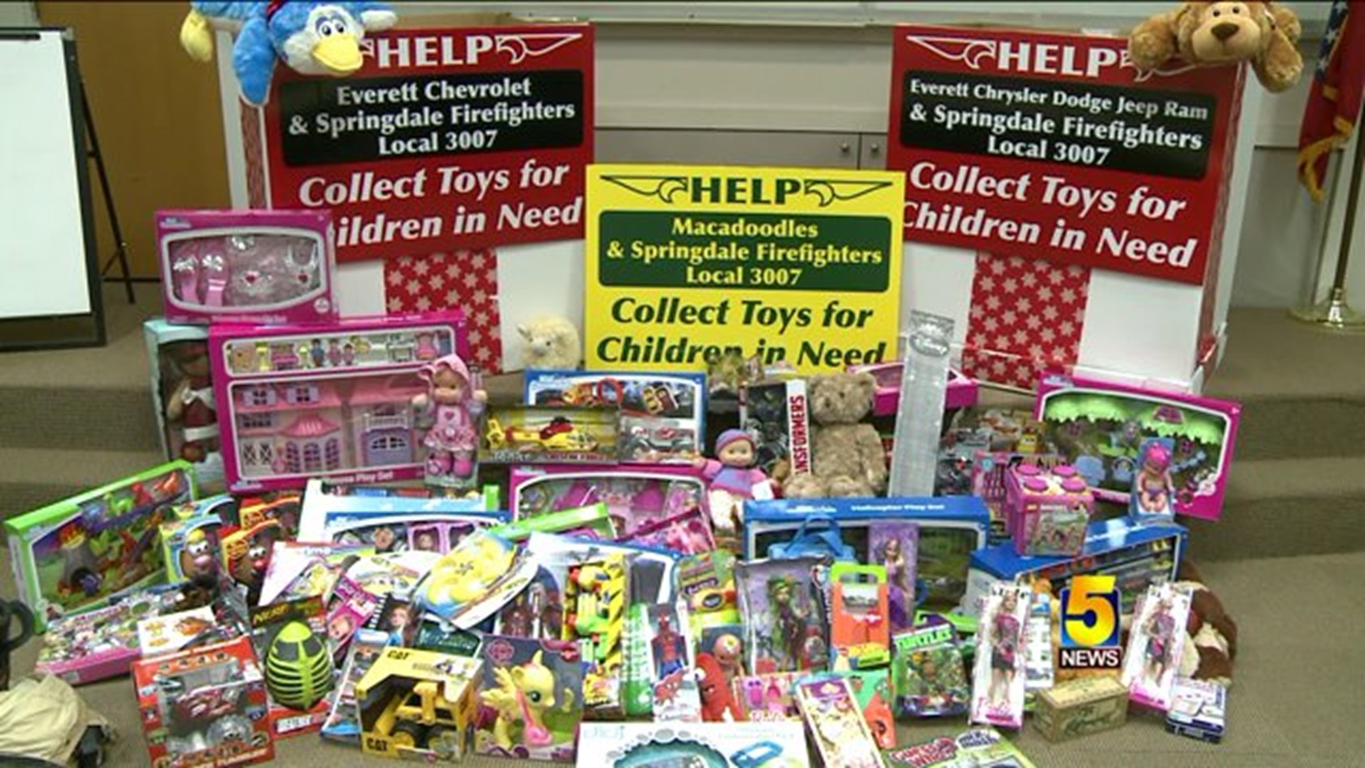 Springdale Firefighters Collect Toys For Kids