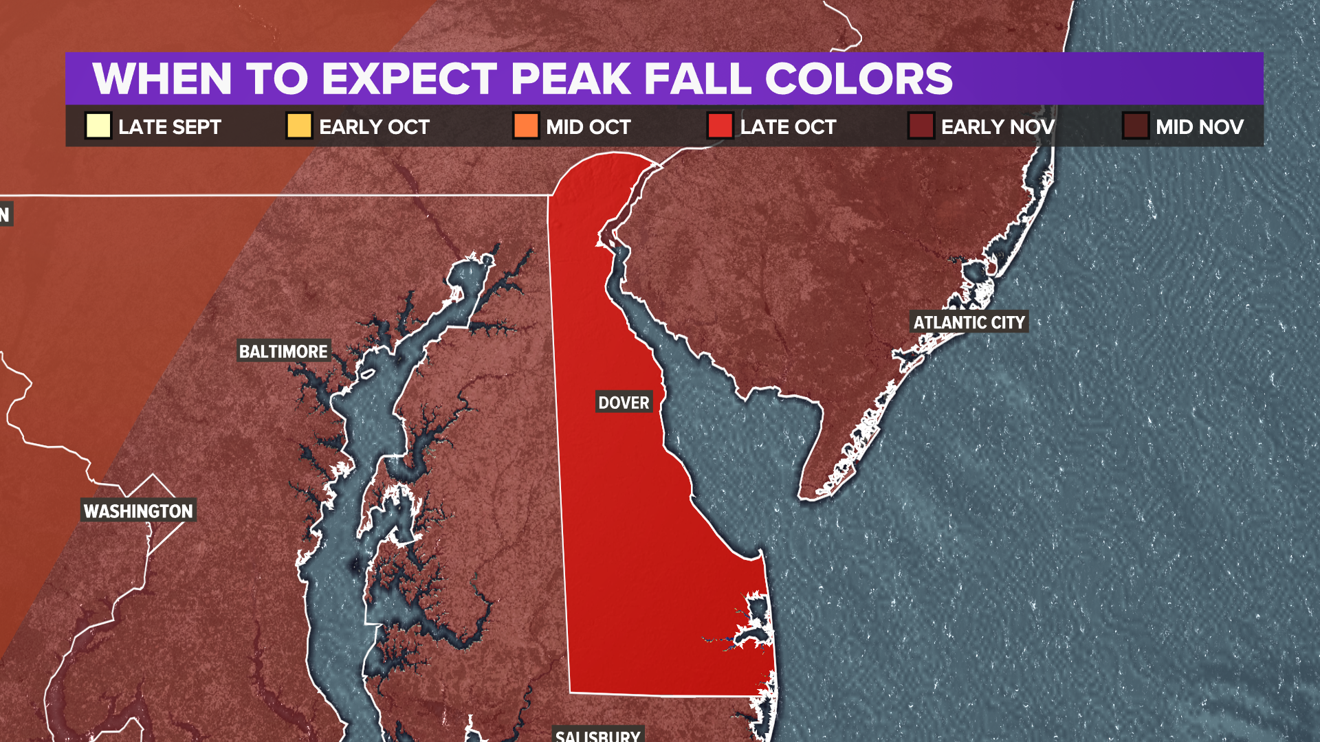 State-By-State | When can you expect the fall foliage to hit peak ...