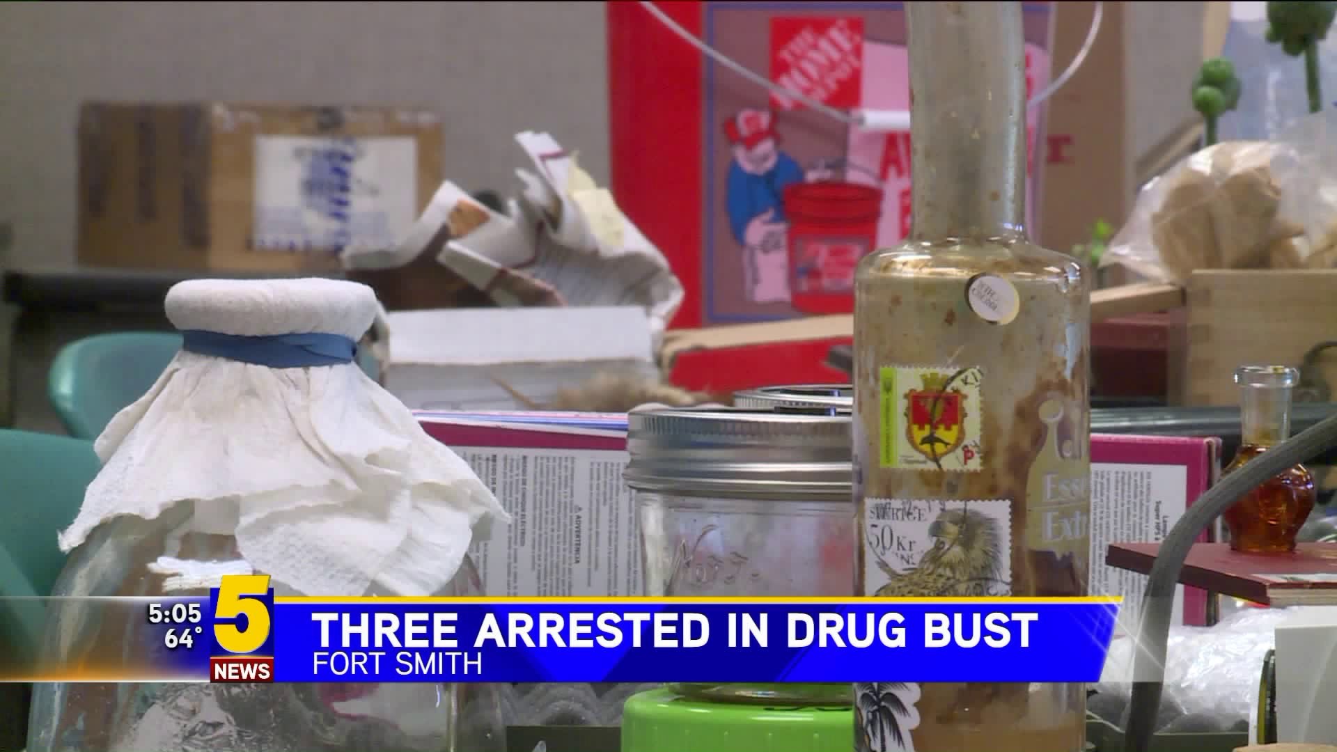 Three Arrested In Drug Bust