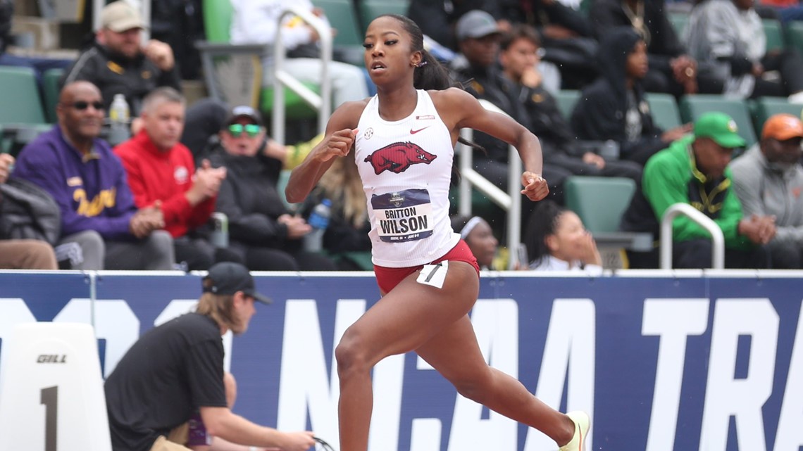 Arkansas’ Britton Wilson wins 400m hurdles national title