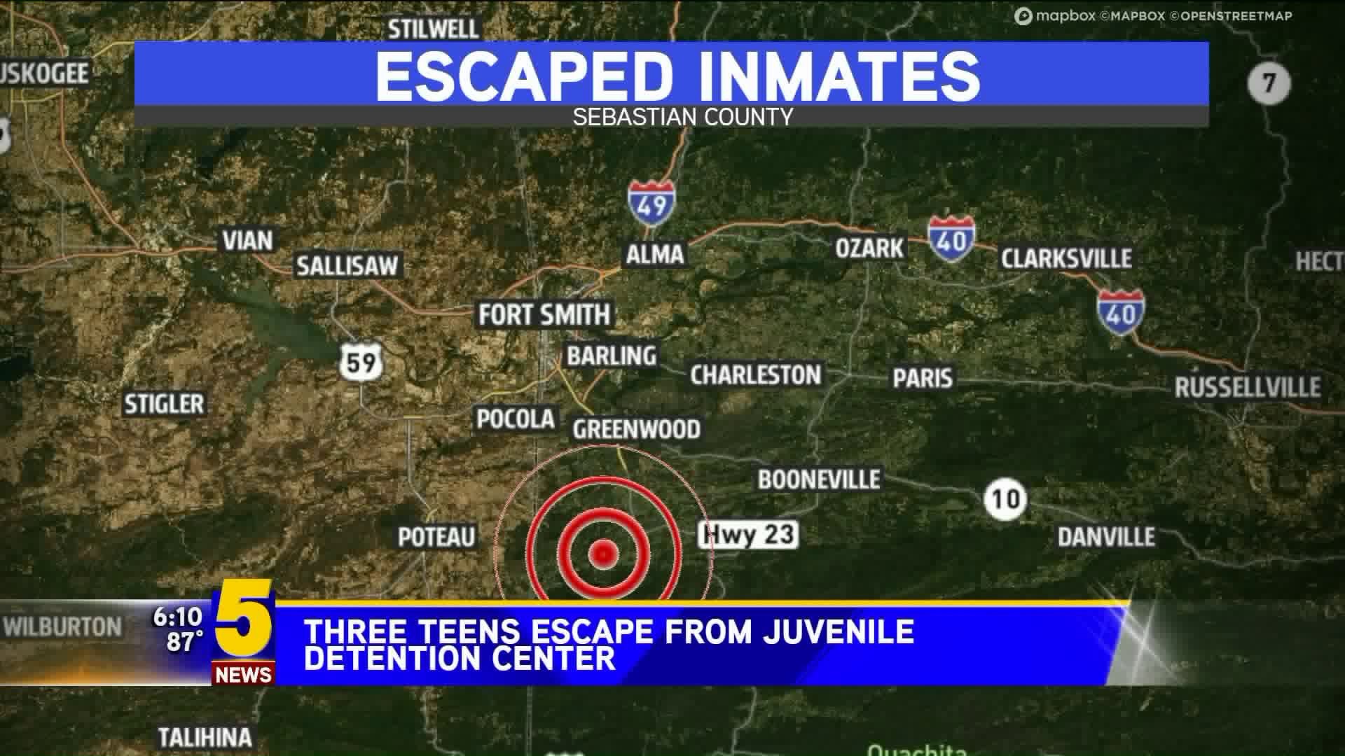 3 Teenagers Escape From Mansfield Juvenile Treatment Center