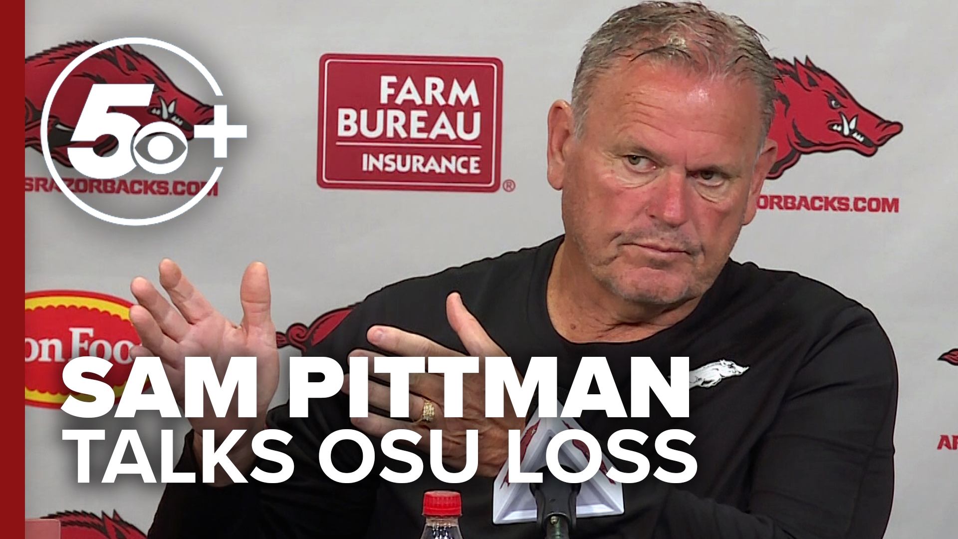 In a press conference on Sept. 9, Arkansas Head Football Coach Sam Pittman spoke to media about their loss to OSU.