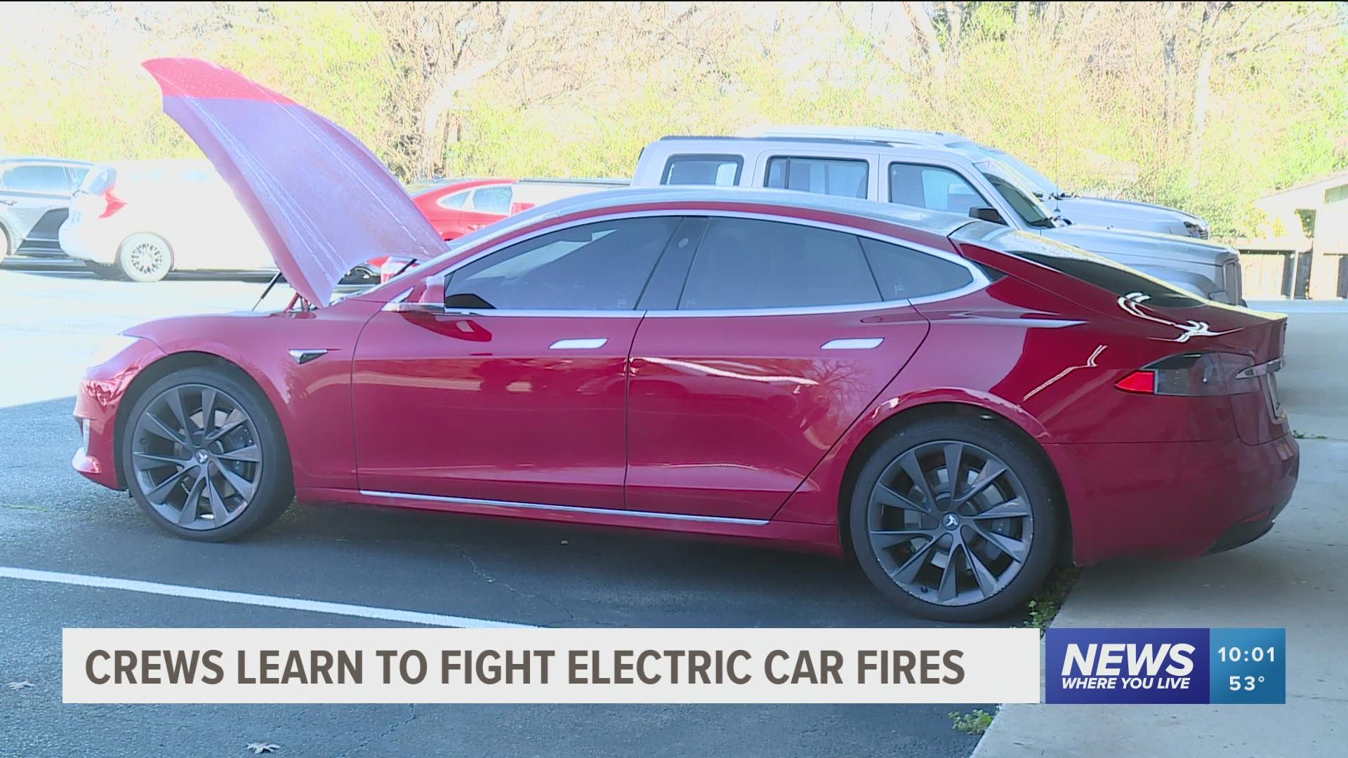 Firefighters across Arkansas are starting to receive training on electric cars fires and how to put them out.