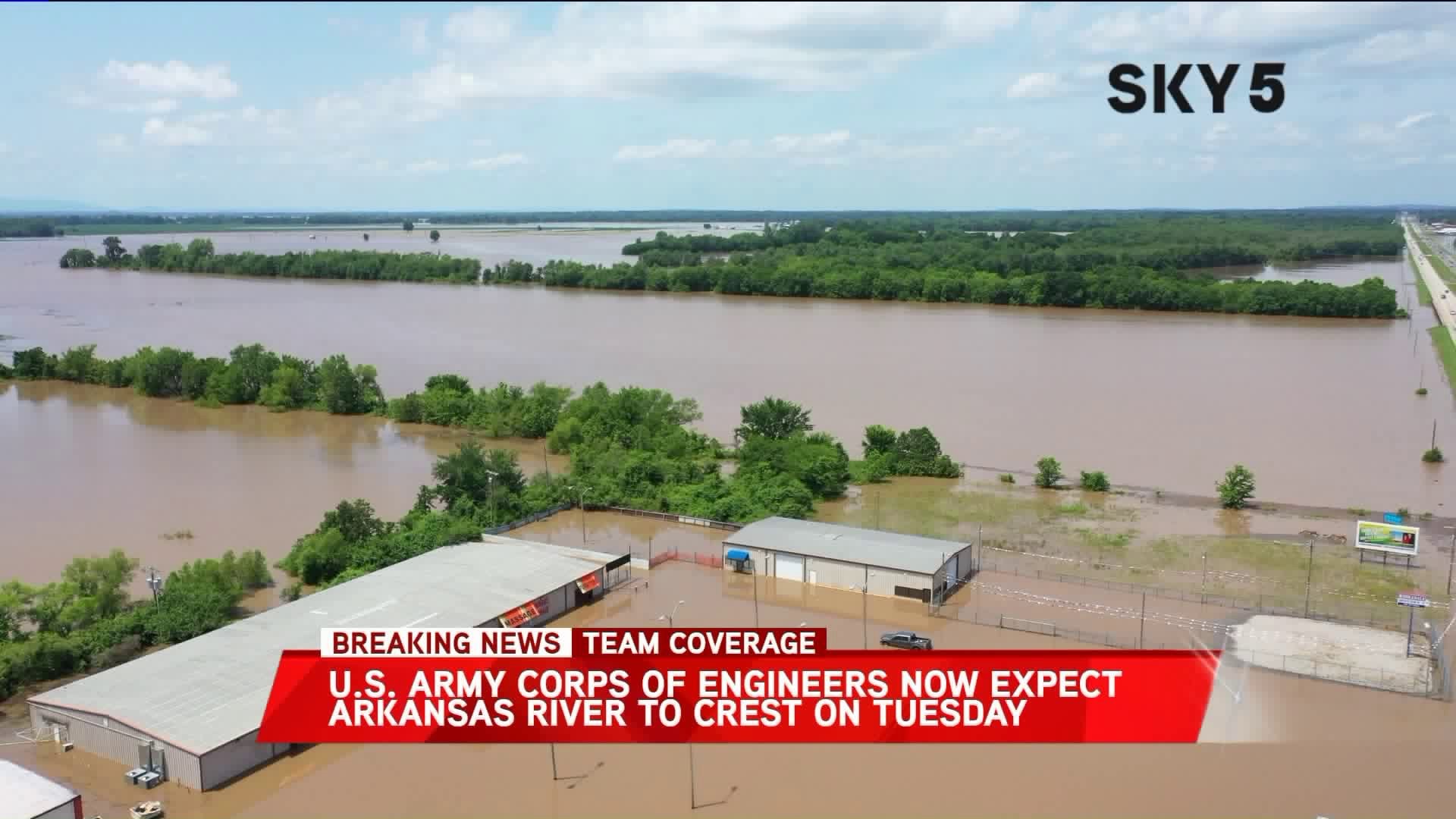 Corps of Engineers Expect Crest Tuesday