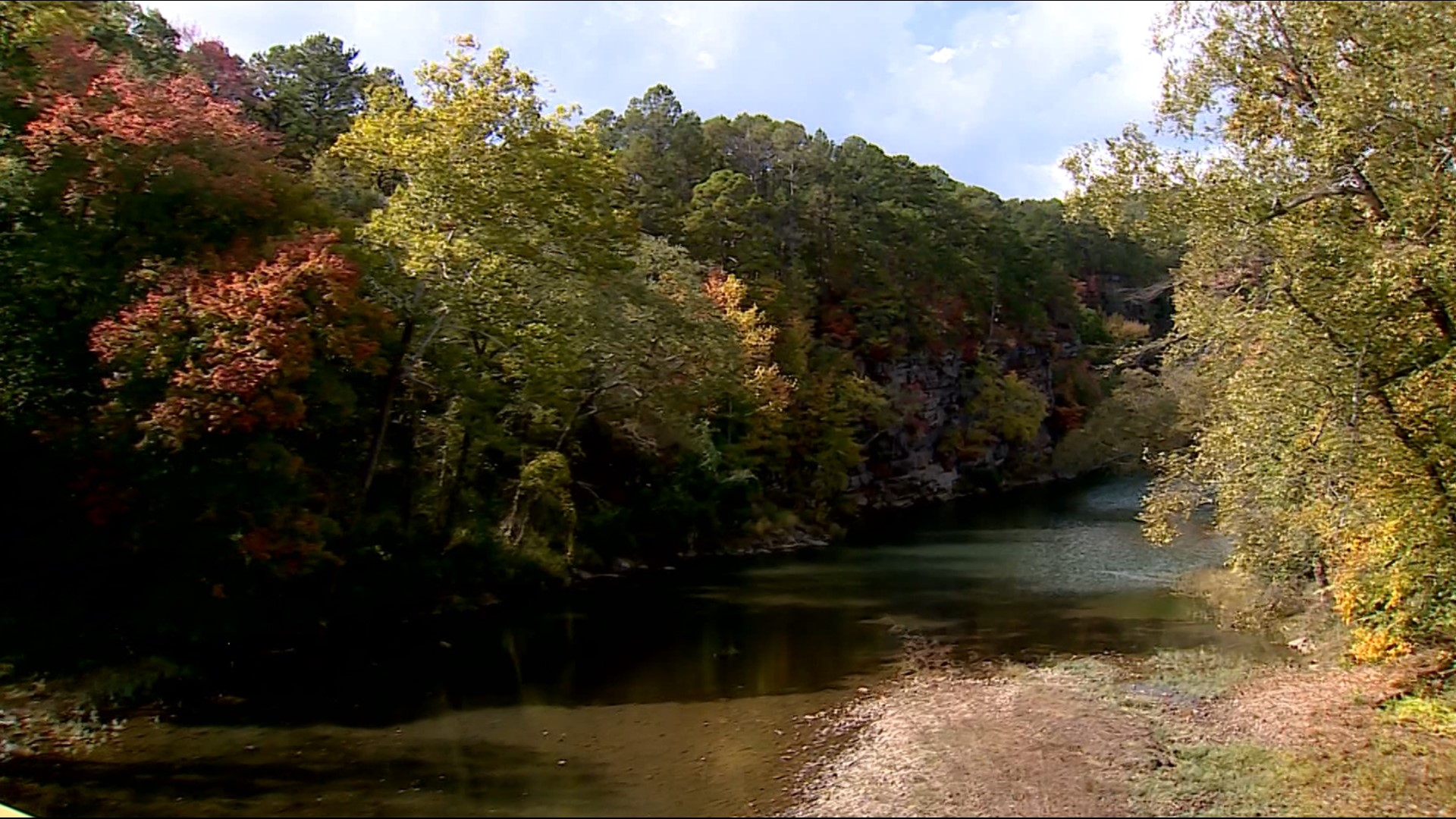 The Arkansas-Missouri Railroad has the best views for the fall foliage.