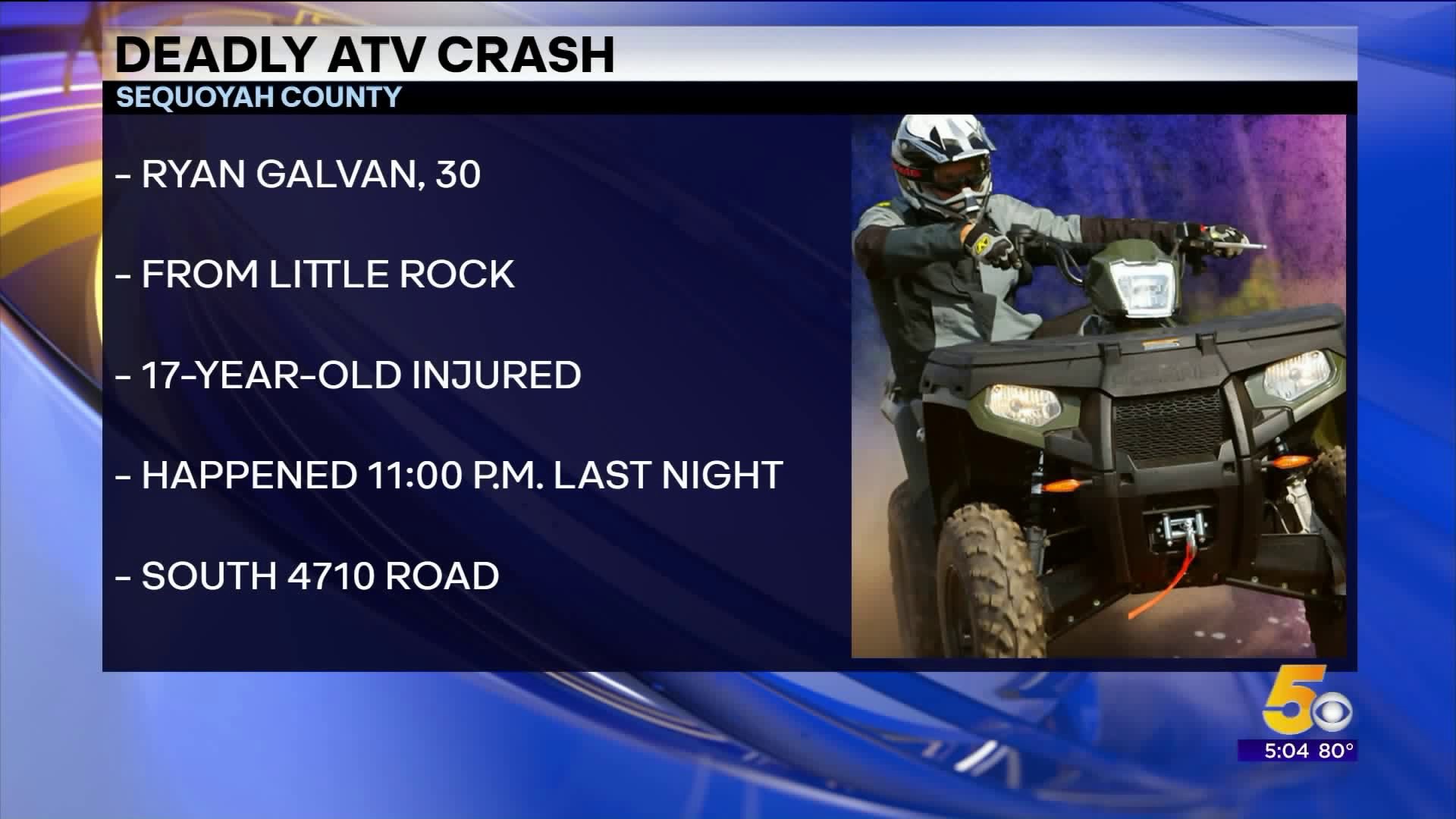 Little Rock Man Dead After Fatal ATV Crash Near Muldrow