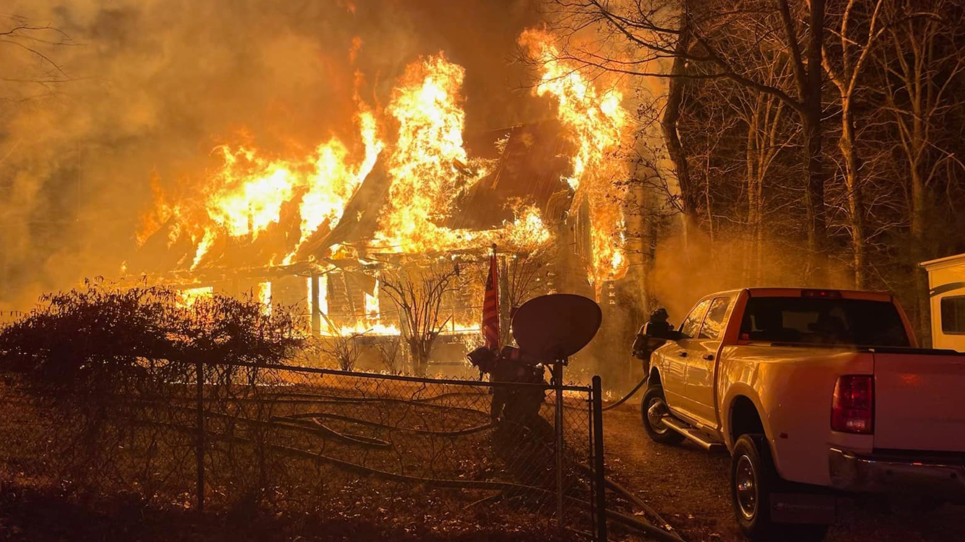One person is dead after a house fire in Wedington Woods.