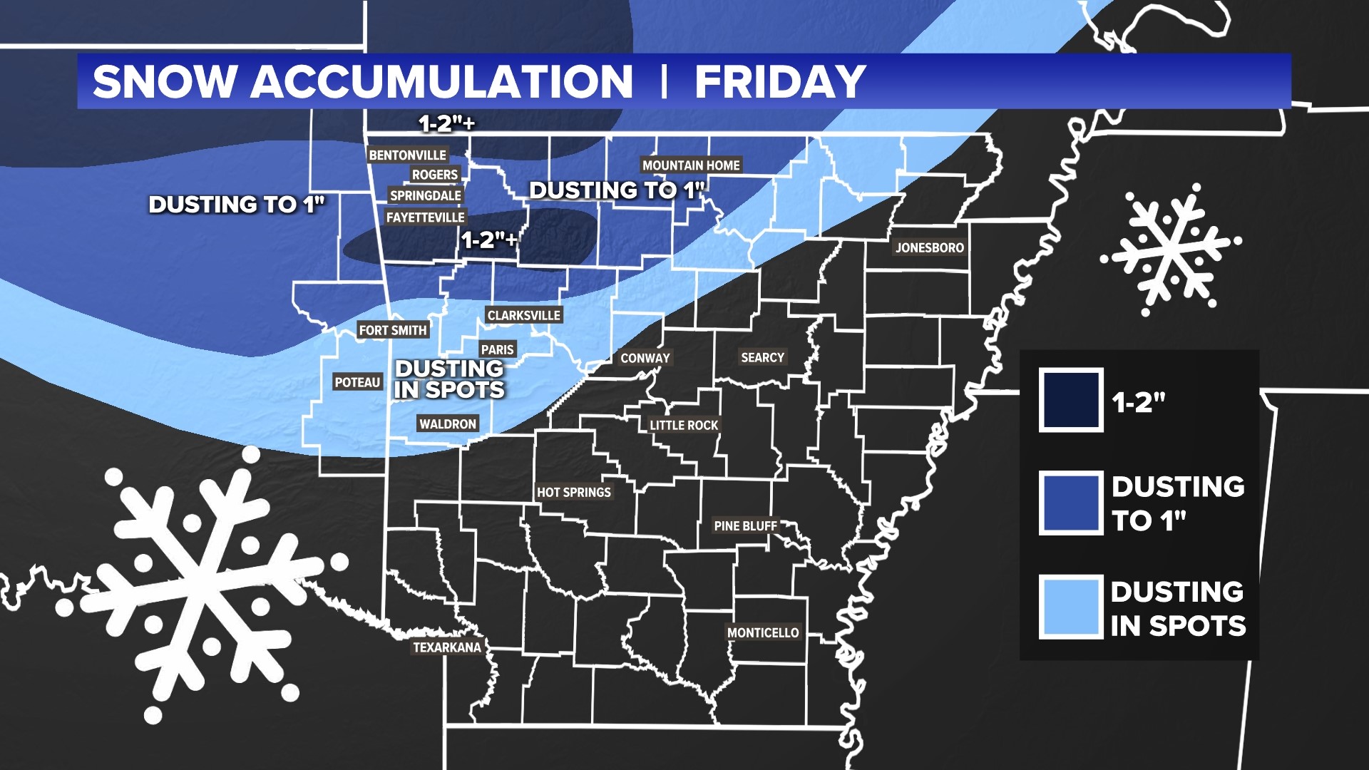 How Much Snow Will Arkansas See Over The Next Few Days? | 5newsonline.com