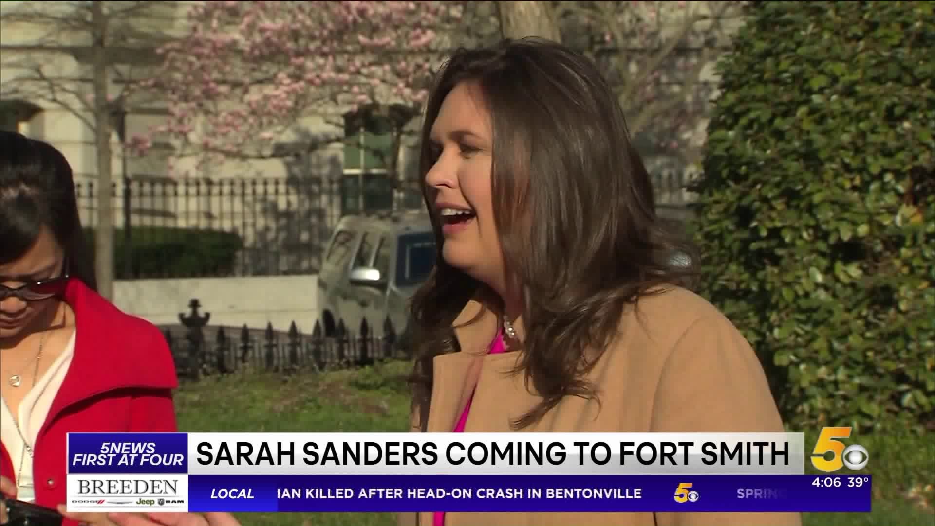 Sarah Huckabee Sanders To Speak In Fort Smith