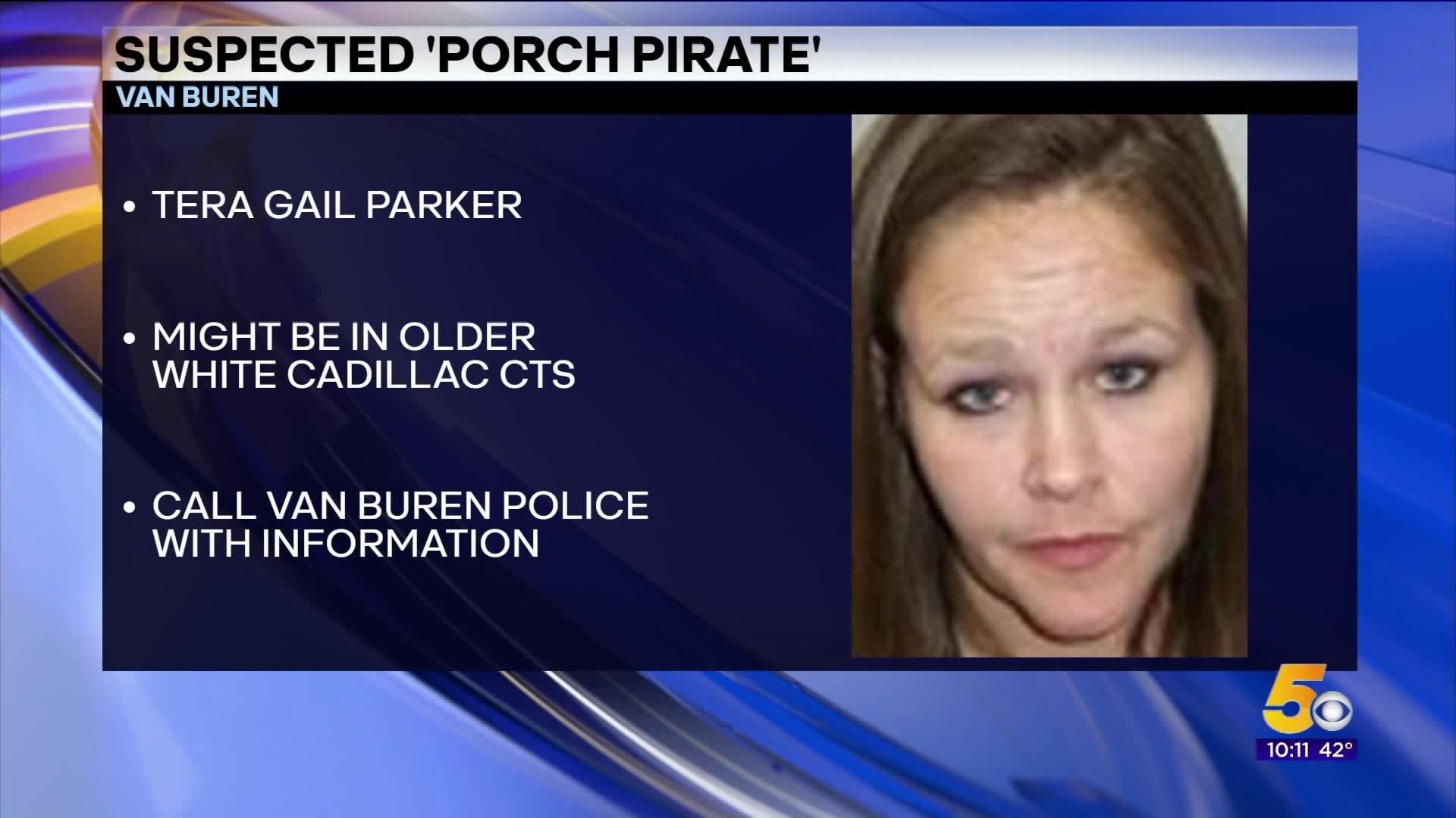 Van Buren Police On The Lookout For Suspected `Porch Pirate`