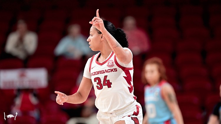 Hogs dominate Louisiana Tech in opening round of WNIT