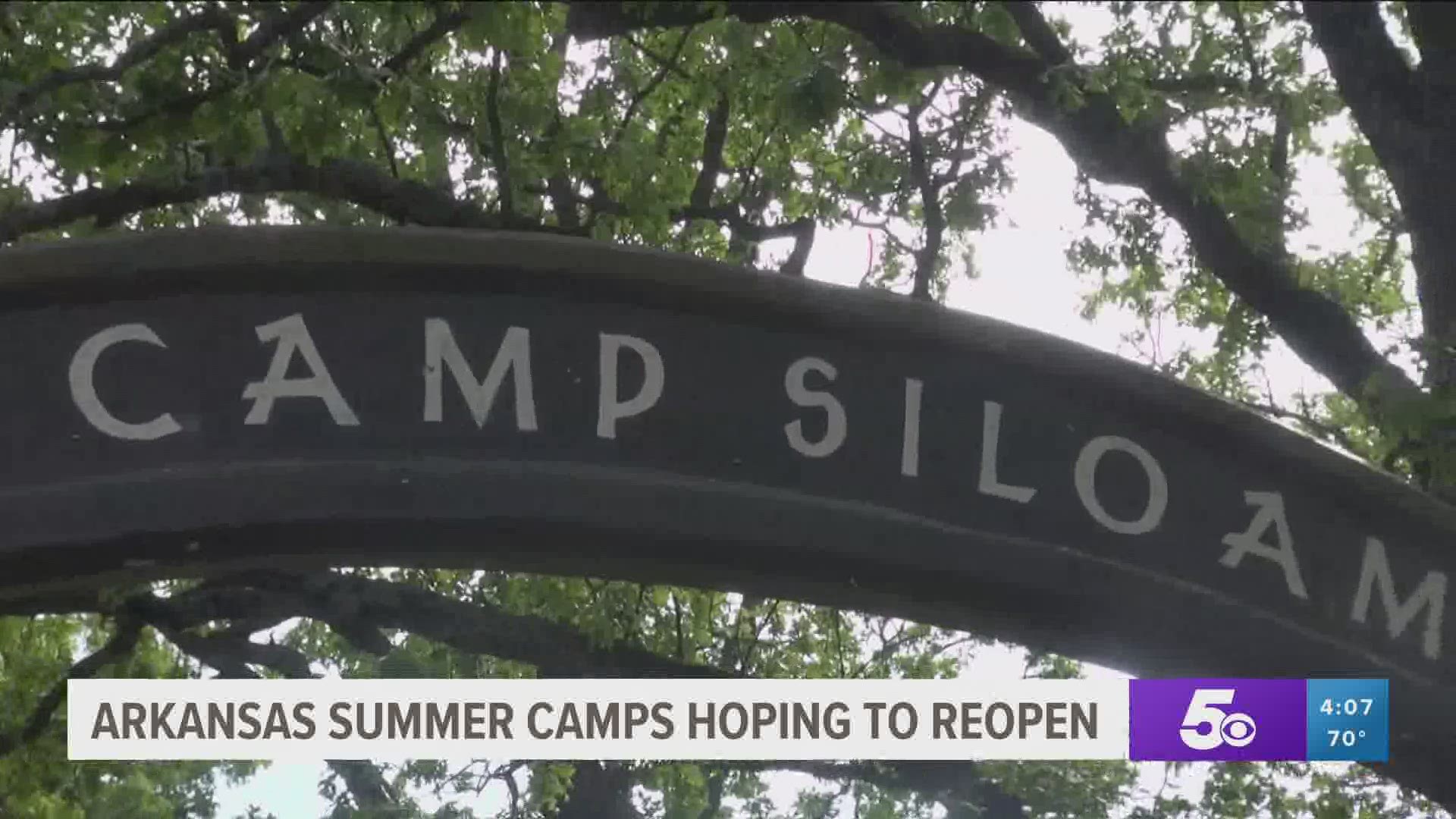 Gov. Hutchinson is expected to announce Wednesday if summer camps will happen this summer.