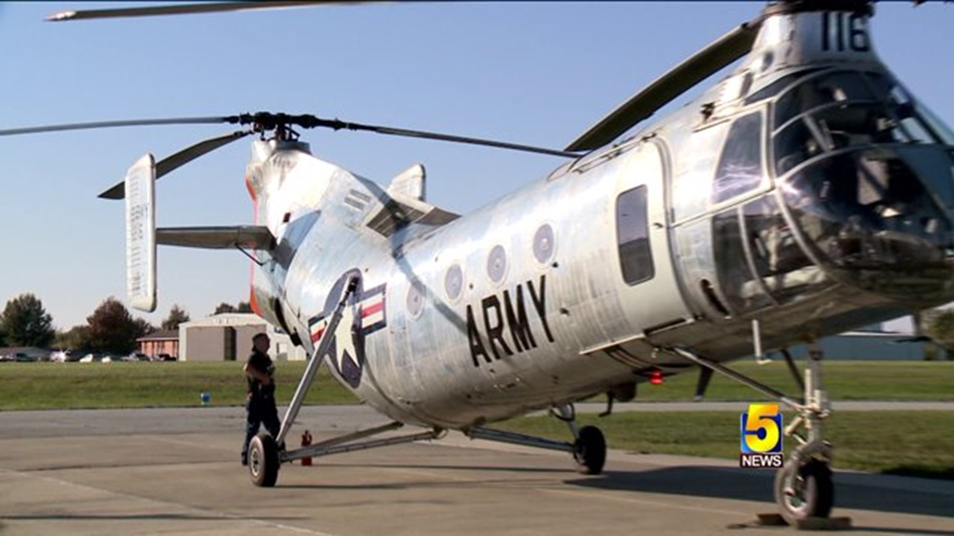 Woman Donates Father`s Vietnam Era Helicopter