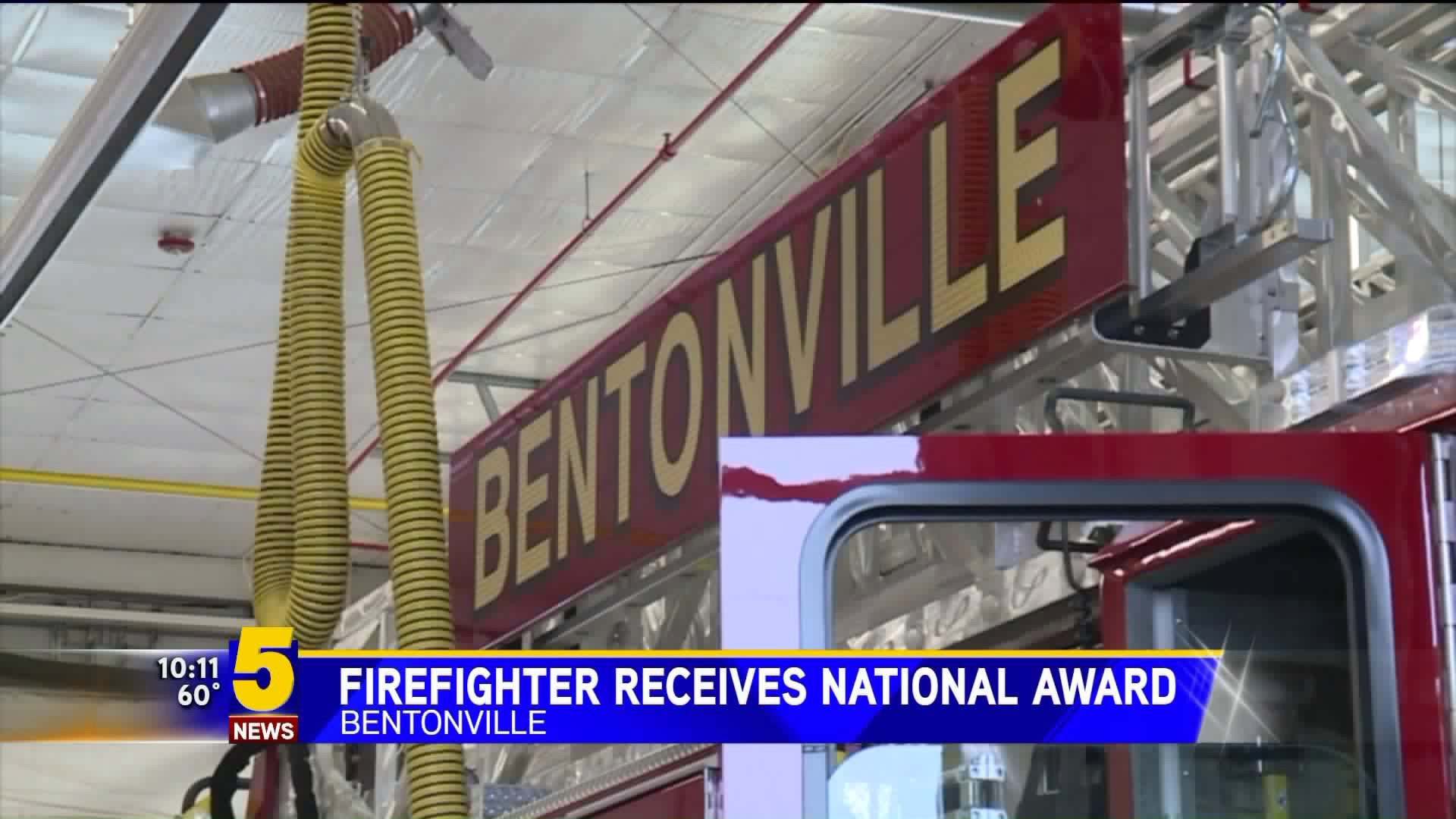 Bentonville Firefighter Nationally Recognized