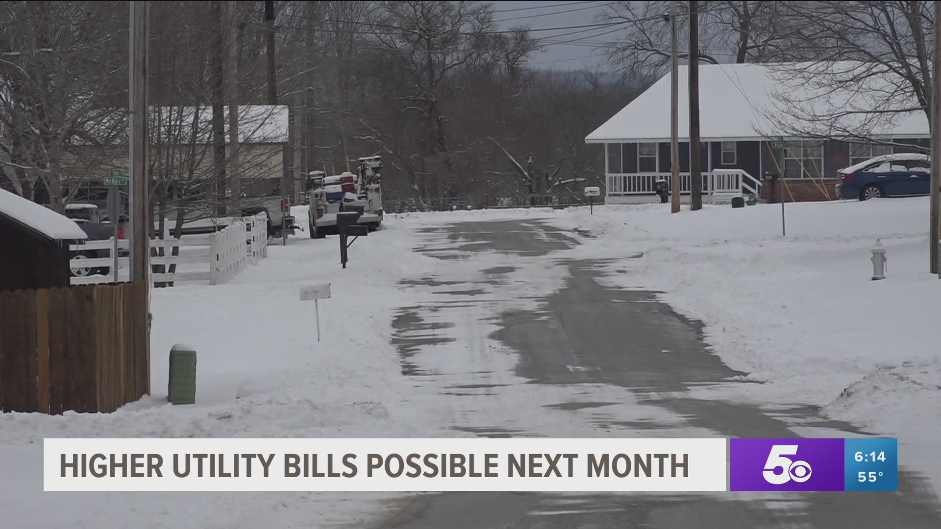 Higher utility bills possible next month after winter storm