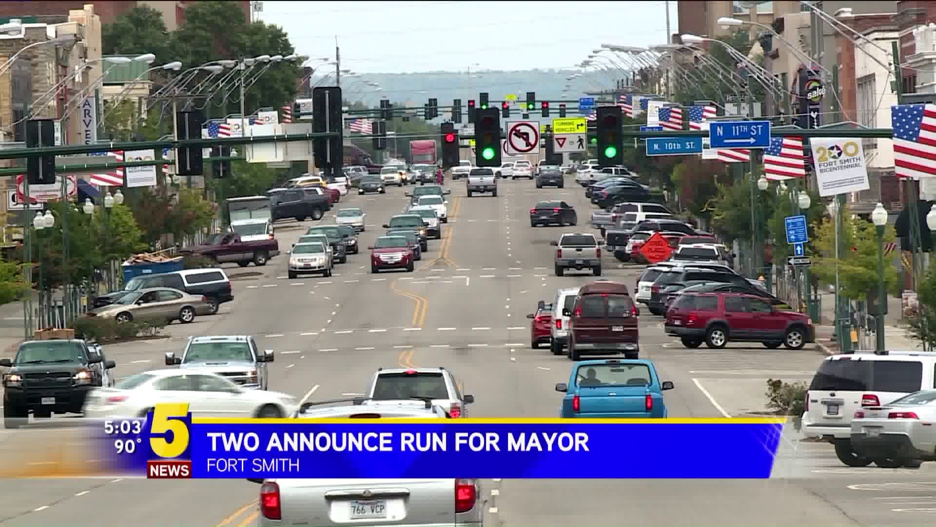 Two Announce Run For Mayor