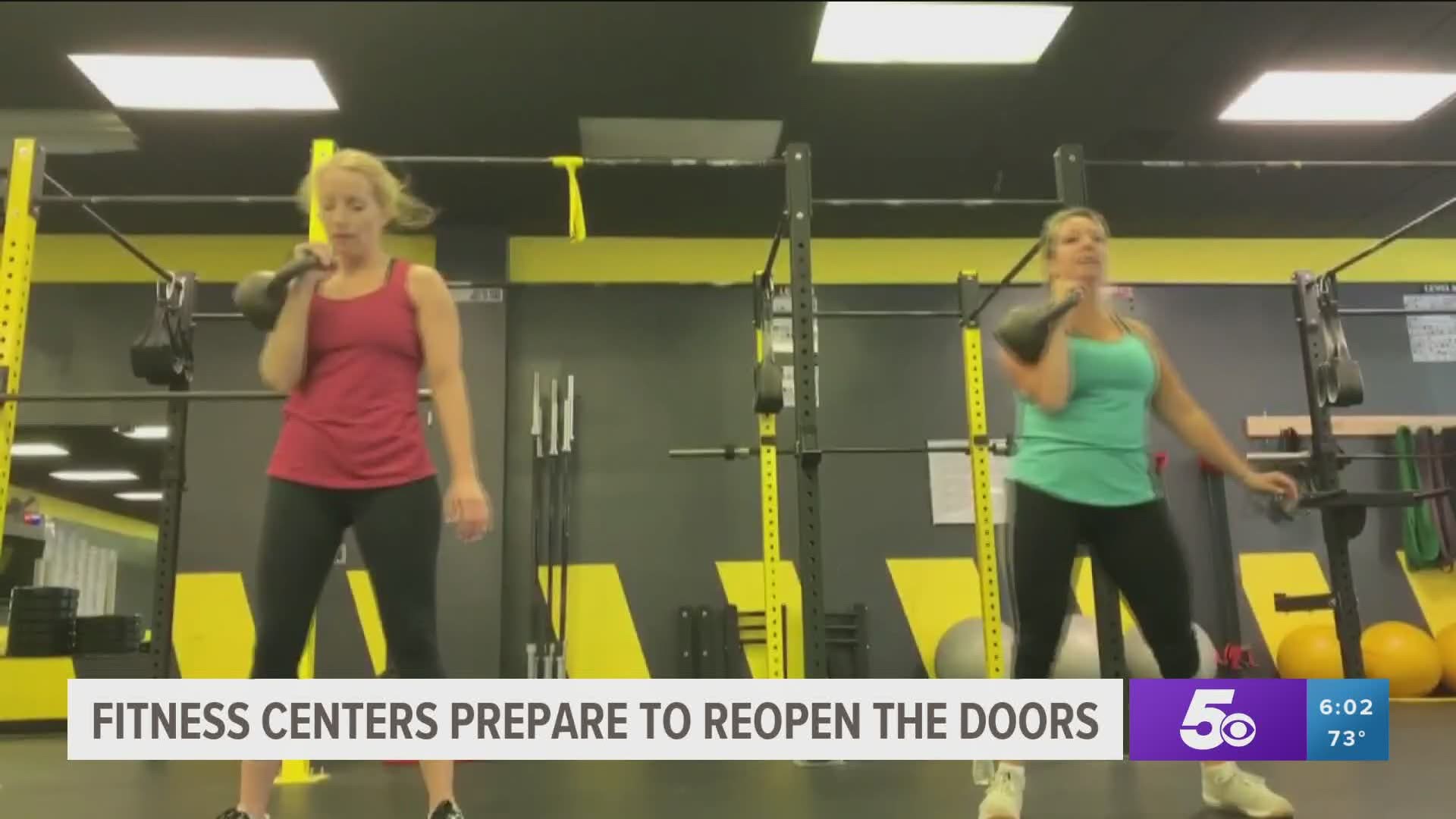 Fitness centers prepare to reopen