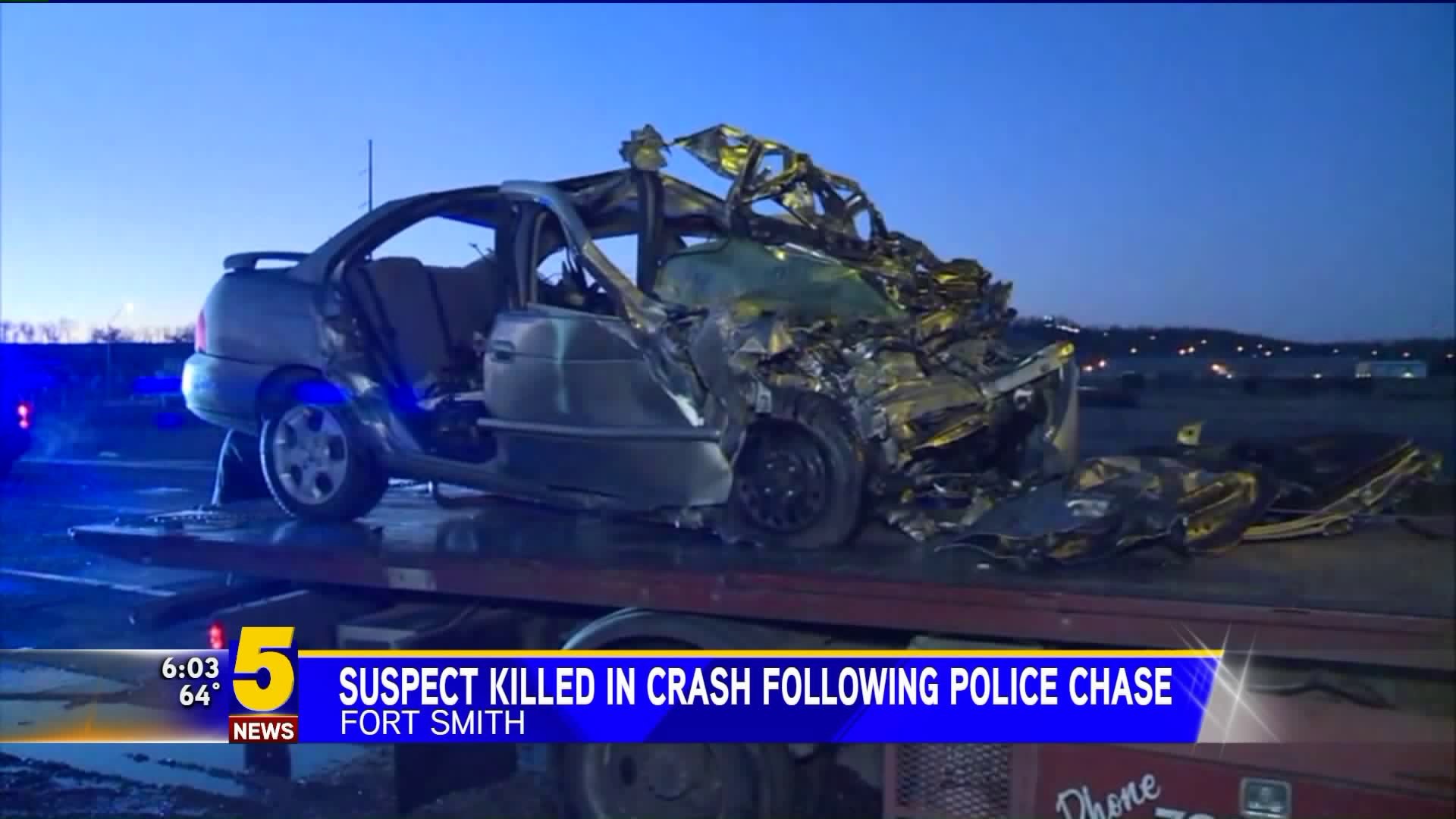 Suspect Killed In Crash Following Police Chase