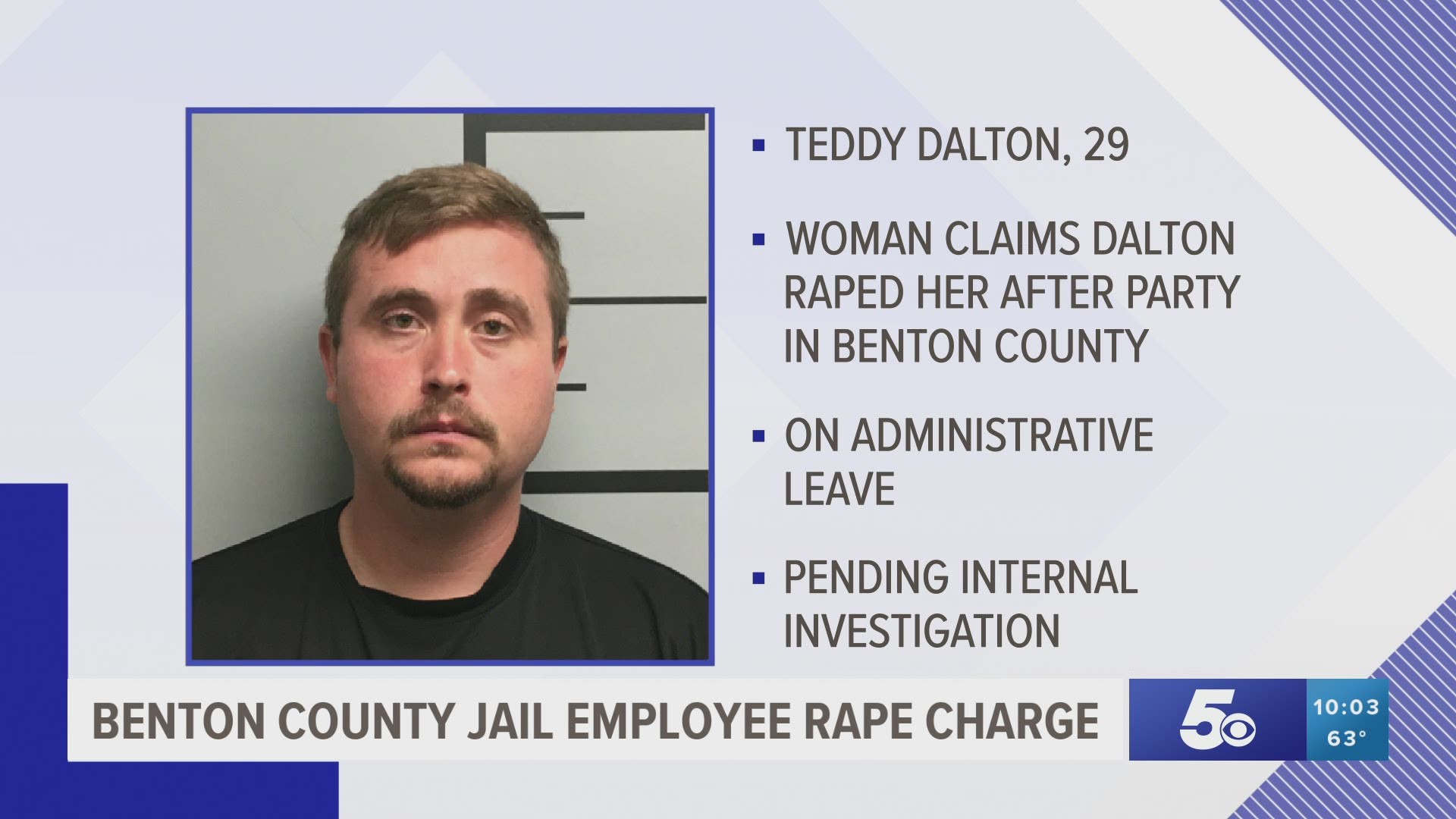 Benton County Jail employee faces rape charge