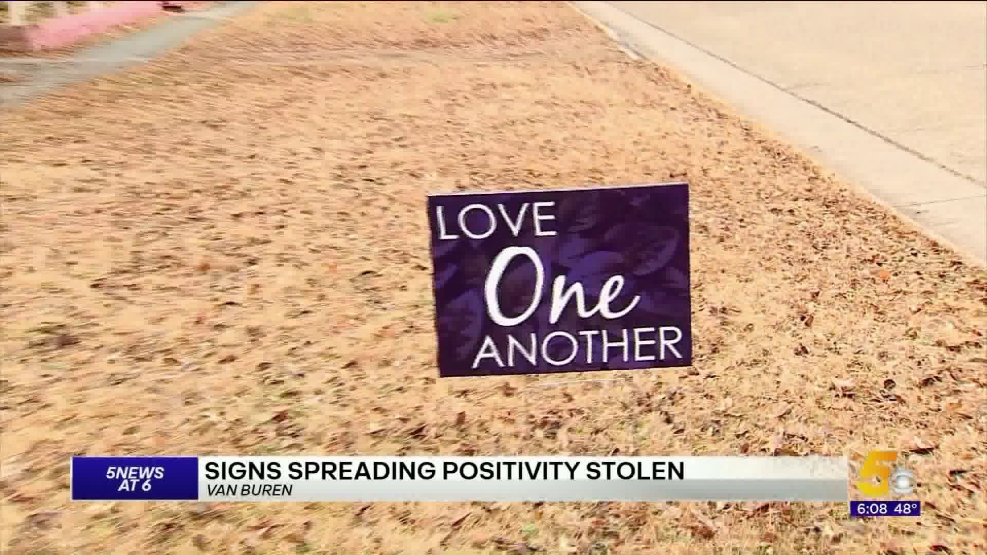Local Man Spreads Kindness Through The River Valley With Positive Yard Signs