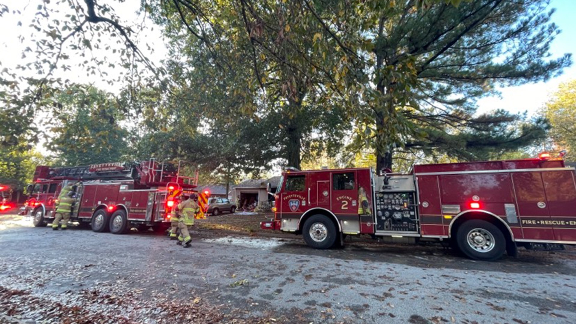 Fire officials are investigating the cause of a house fire in Fayetteville.