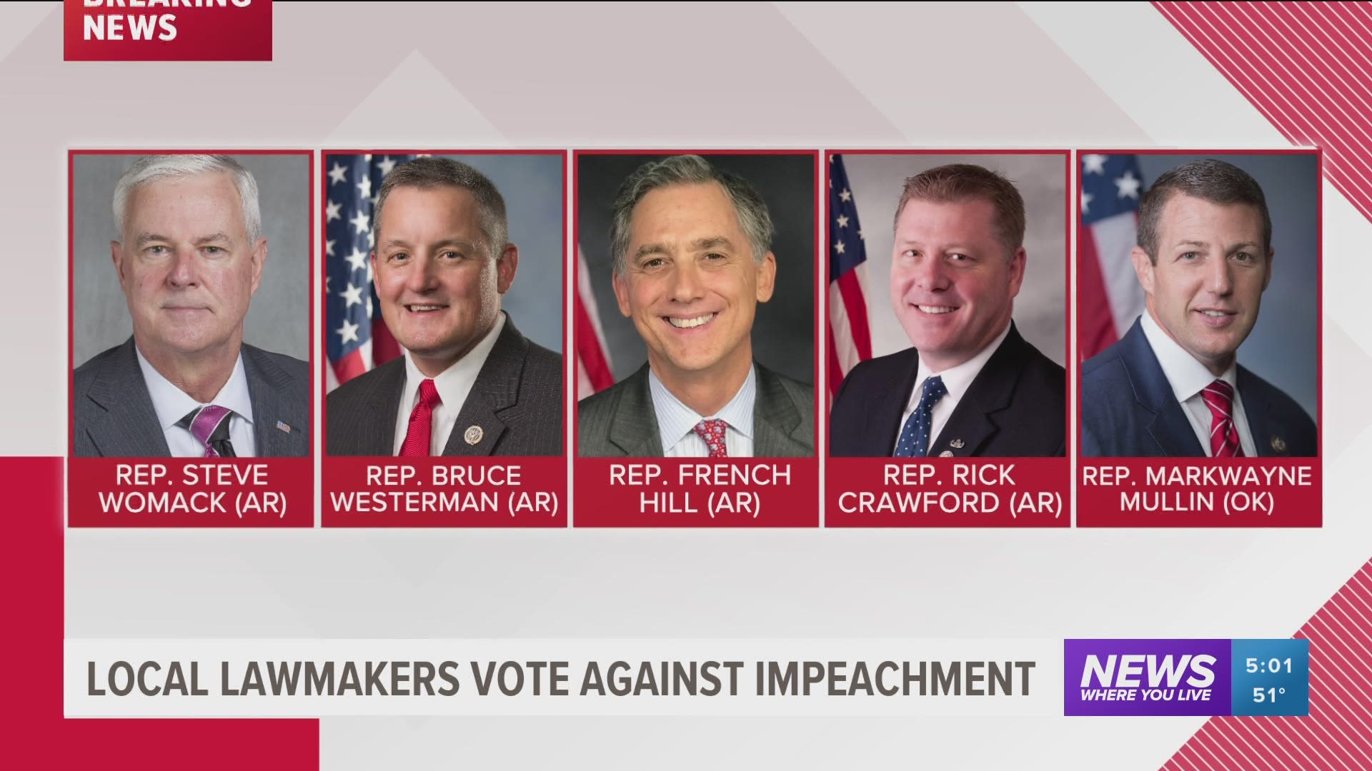 The four Arkansas congressmen also voted against impeaching President Trump in 2020.