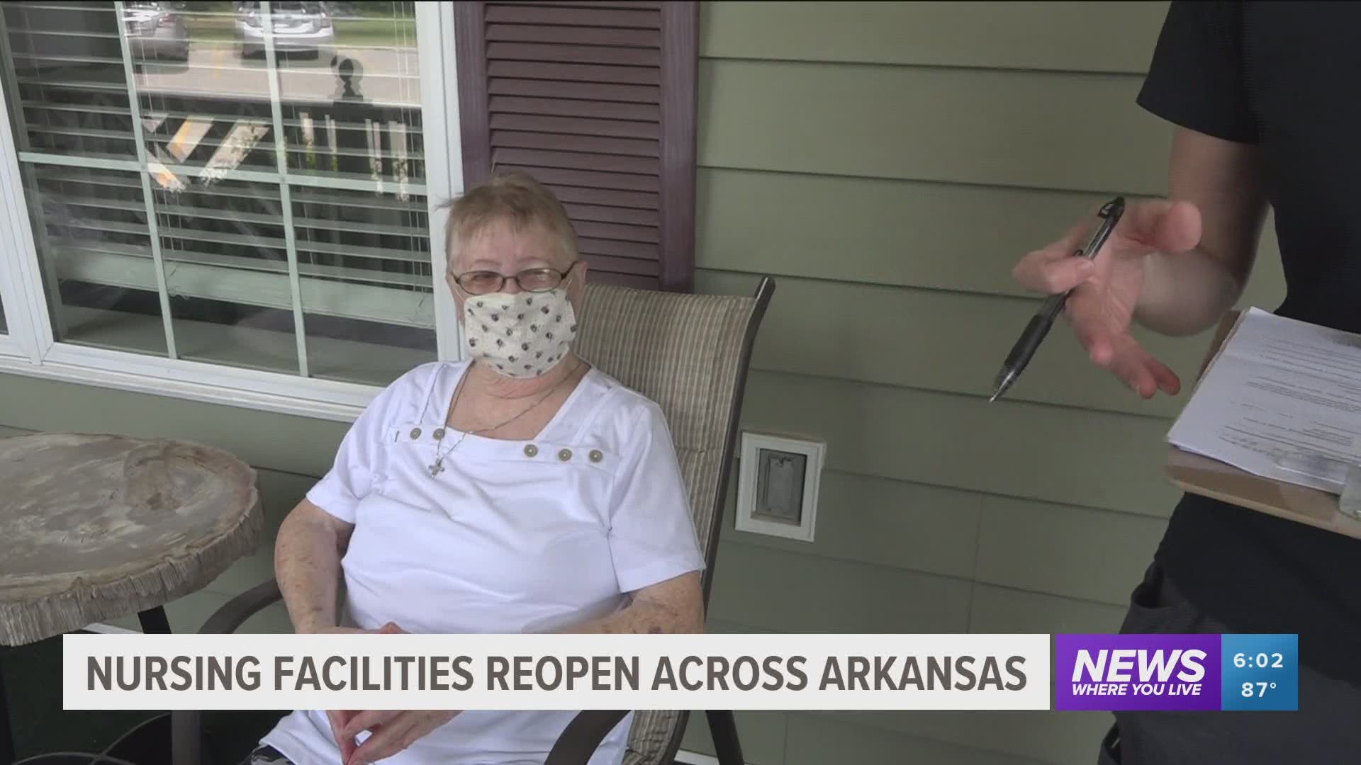 Nursing facilities reopen across Arkansas