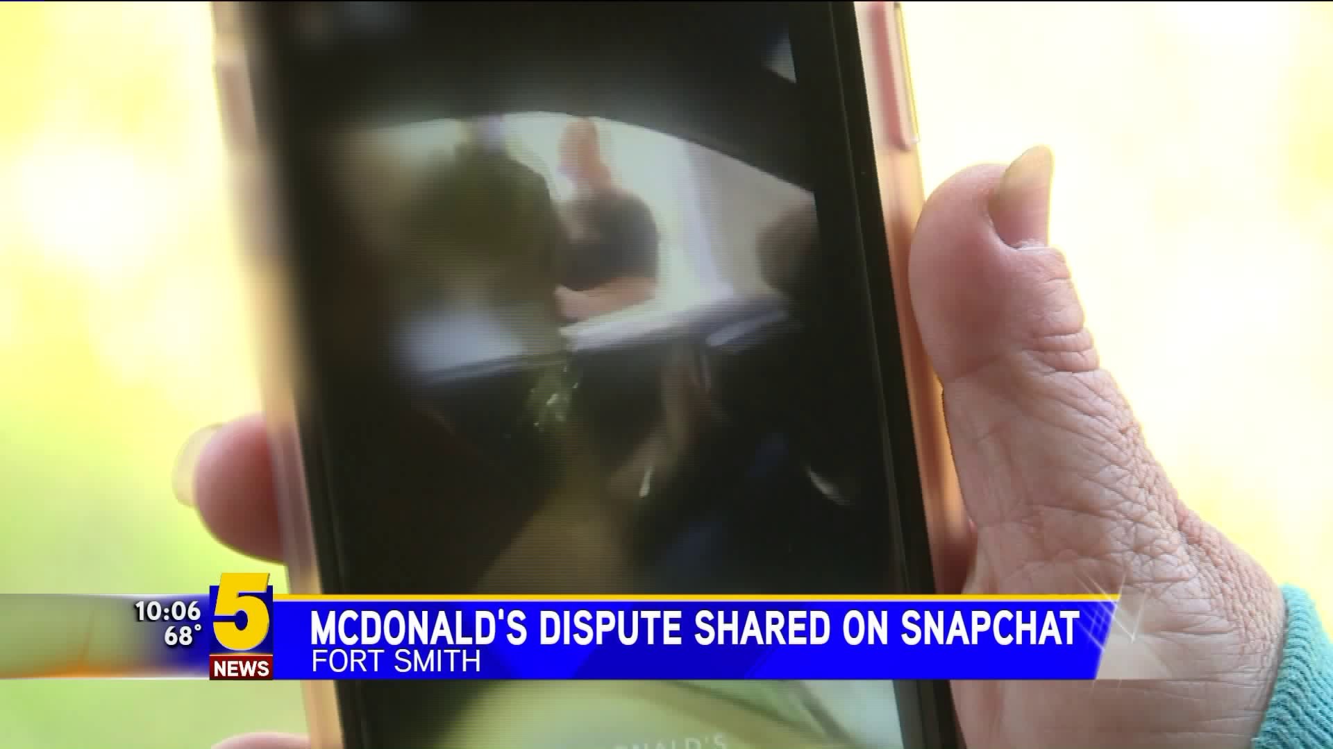 McDonald`s Dispute Caught On Snapchat