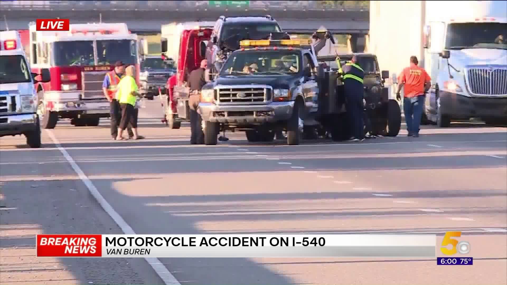 Motorcycle Accident On I-540 In Van Buren