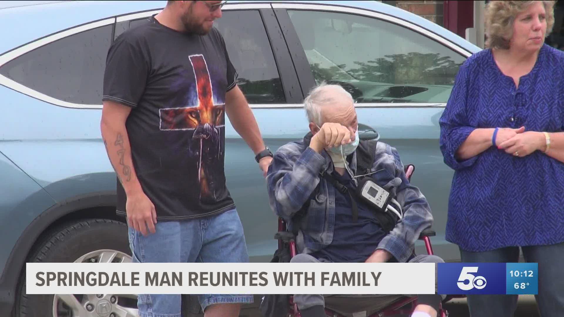 Springdale man reunites with family.