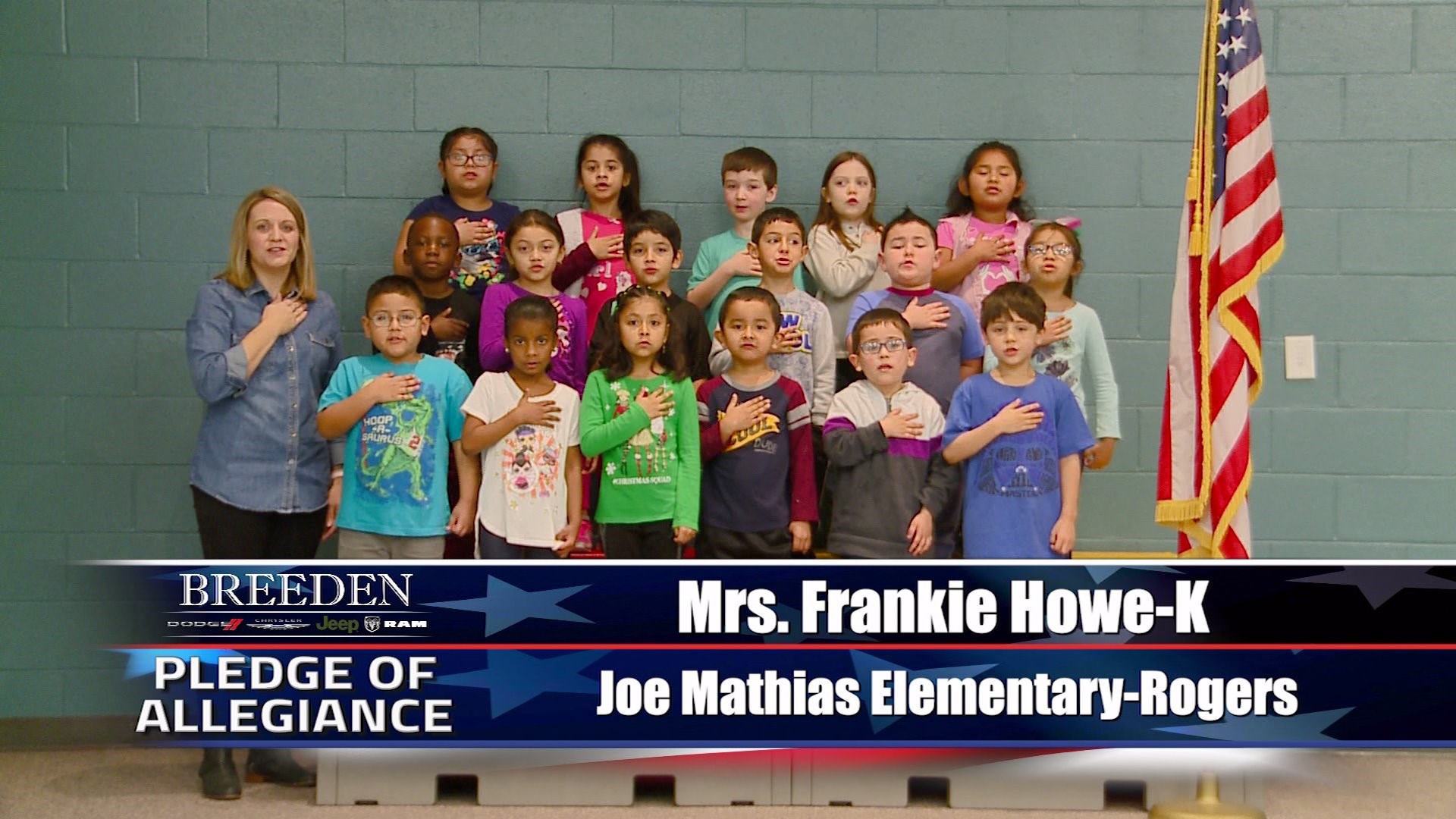 Mrs. Frankie Howe-K Joe Mathias Elementary  Rogers