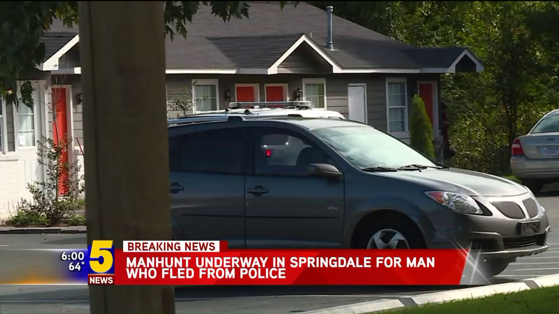 Manhunt Underway In Springdale For Man Who Fled From Police