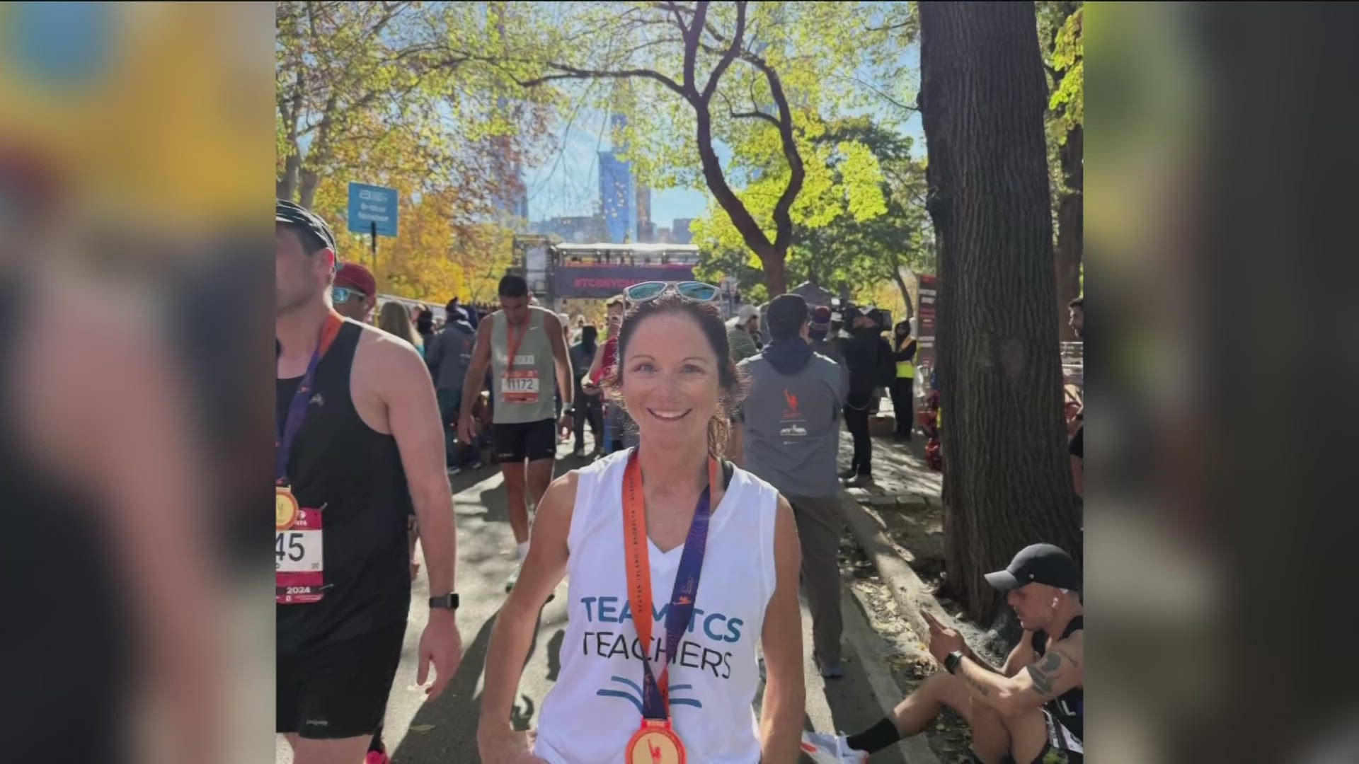 After six years of unsuccessful lottery attempts, one Bentonville teacher finally got to run in the marathon.