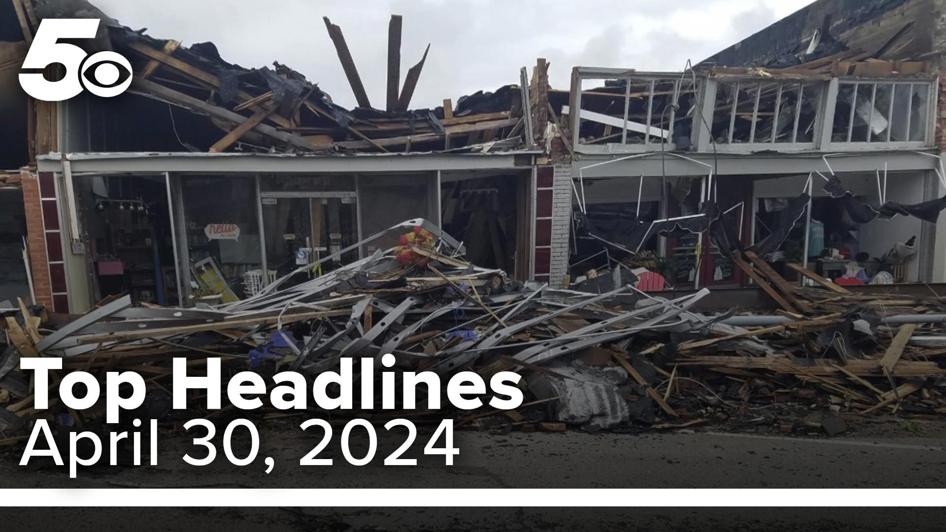 Find out how a local nonprofit is helping out areas of Oklahoma after deadly tornadoes ripped through the state. This and more on your 5NEWS Top Headlines.