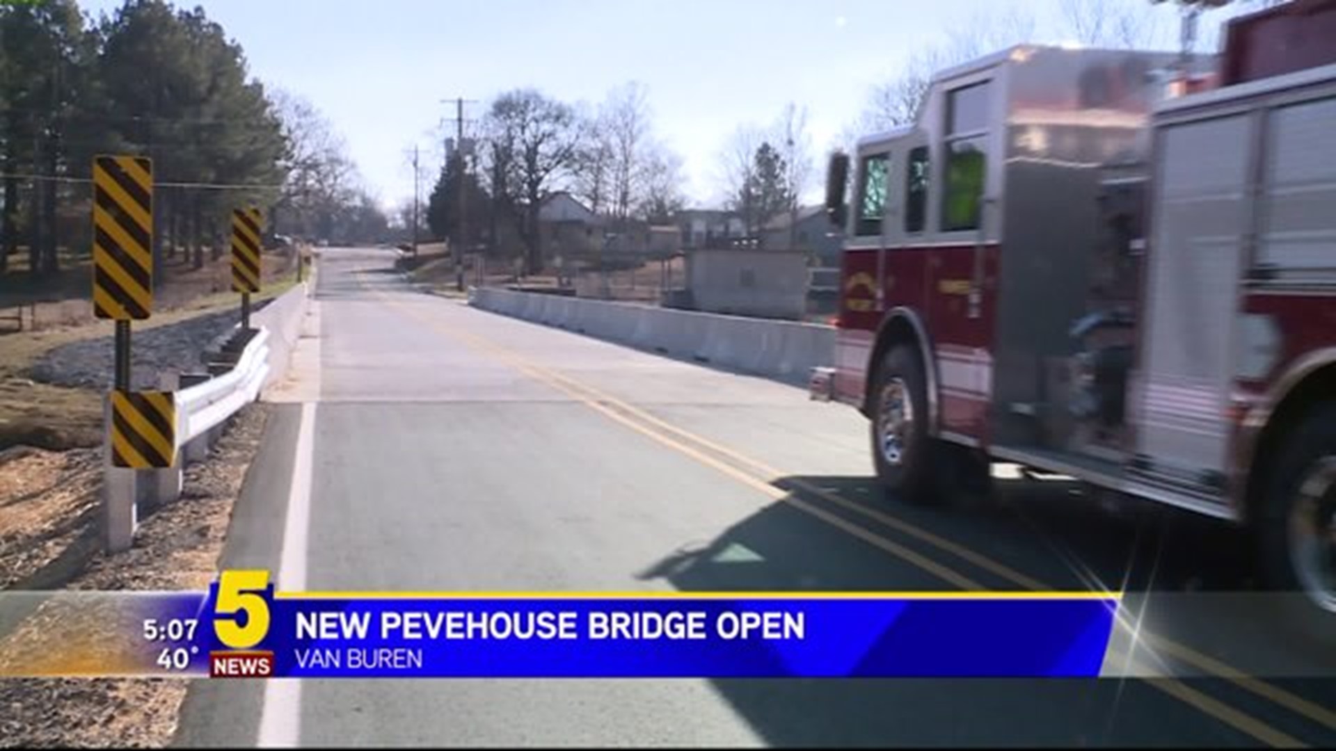 New Pevehouse Bridge Open
